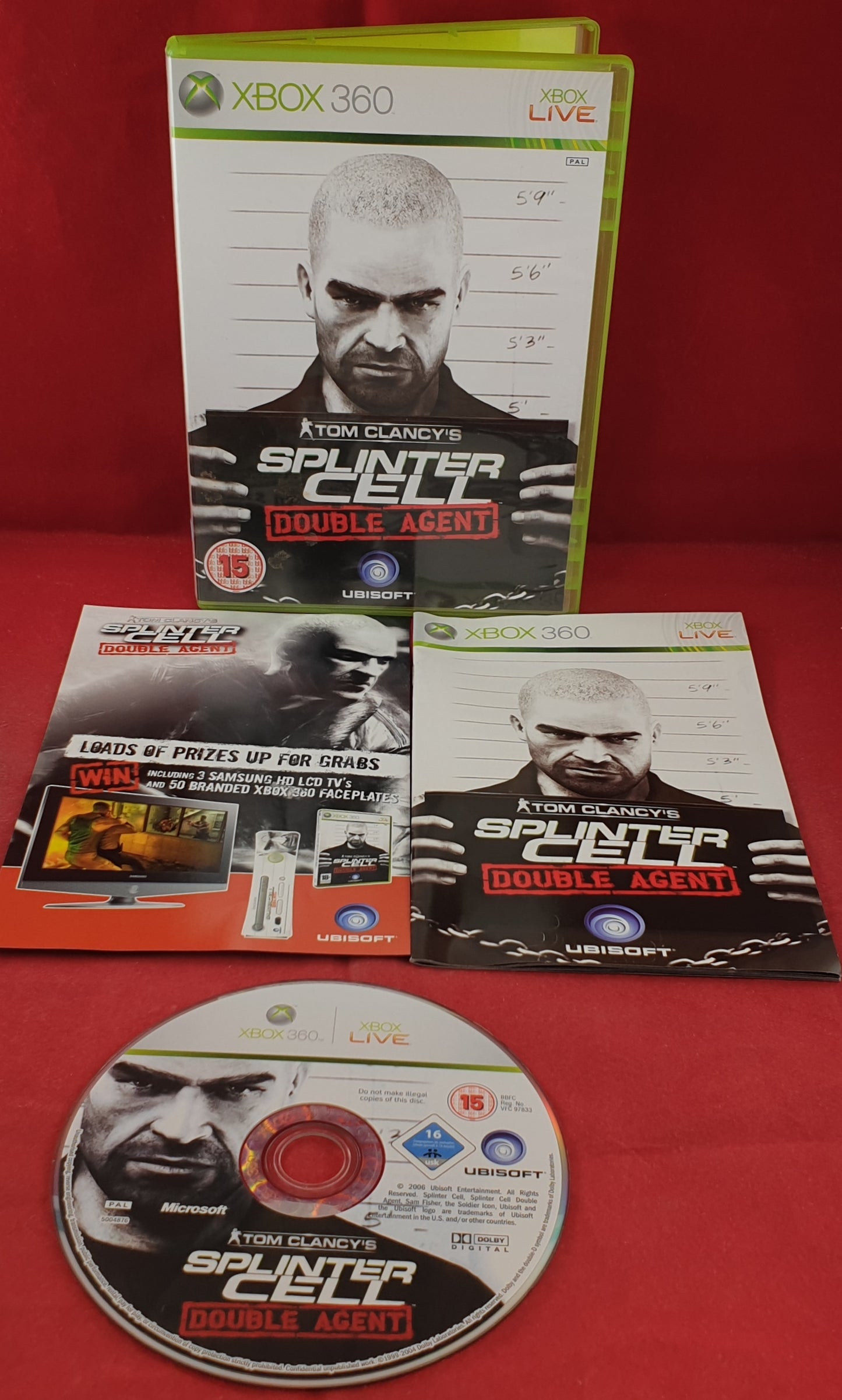 Splinter Cell Double Agent Microsoft Xbox 360 Game