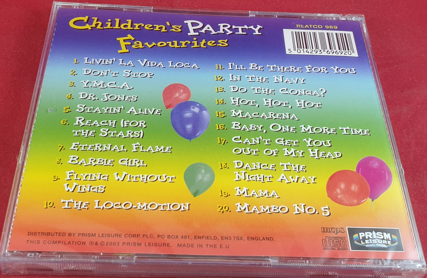 Brand New and Sealed Children's Party Favourites Audio CD
