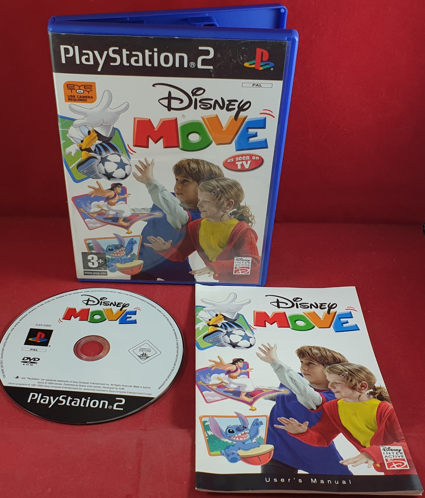 Disney Move Sony Playstation 2 (PS2) Game