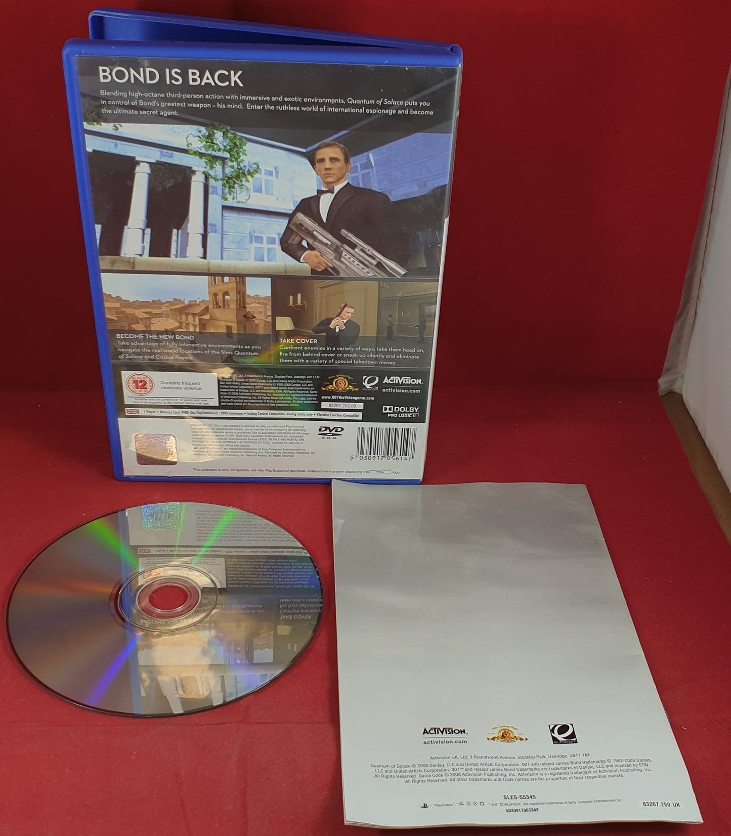 007 Quantum of Solace Sony Playstation 2 (PS2) Game