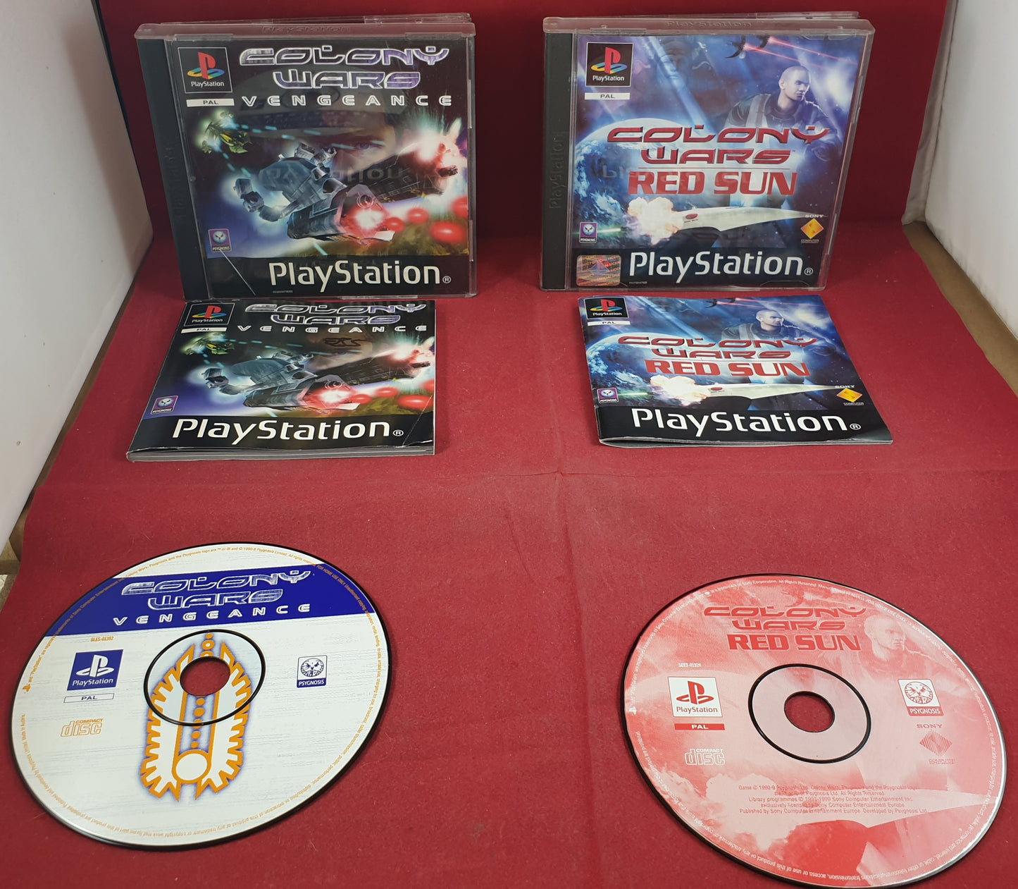 Colony Wars Red Sun & Vengeance Sony Playstation 1 (PS1) Game Bundle