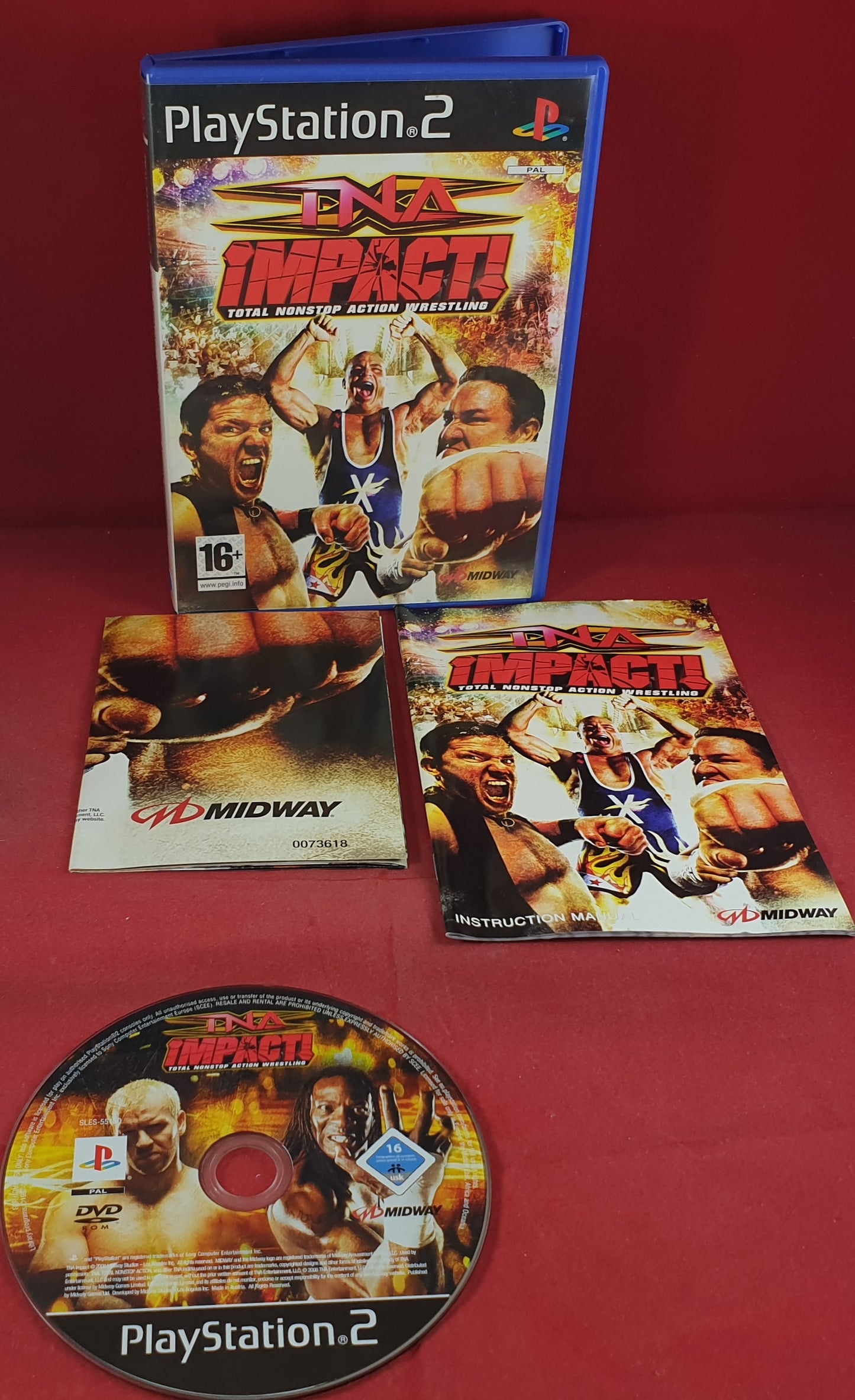 TNA Impact with Poster Sony Playstation 2 (PS2) Game