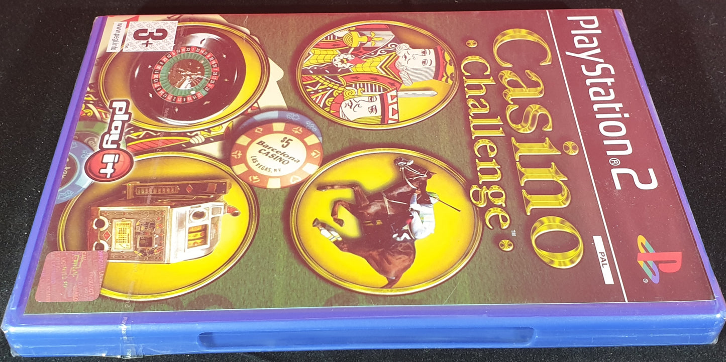 Brand New and Sealed Casino Challenge Sony Playstation 2 (PS2) Game