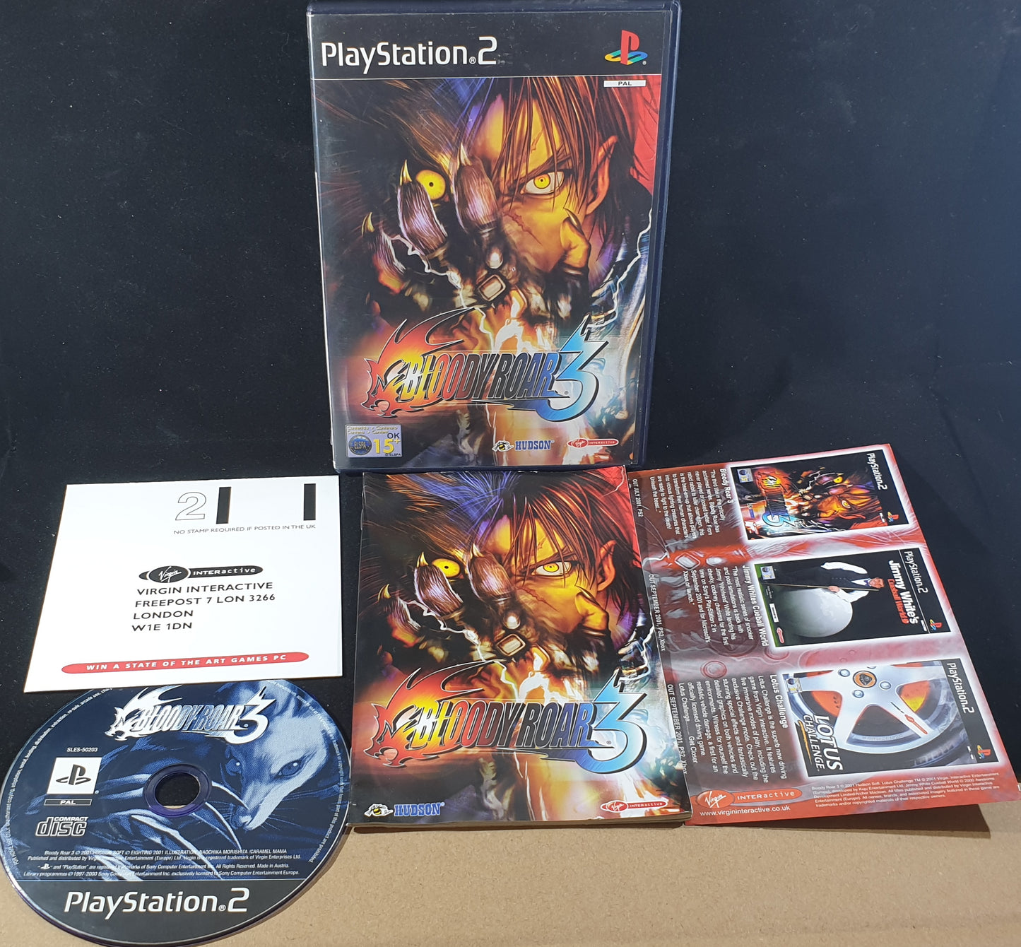 Bloody Roar 3 Sony Playstation 2 (PS2) Game