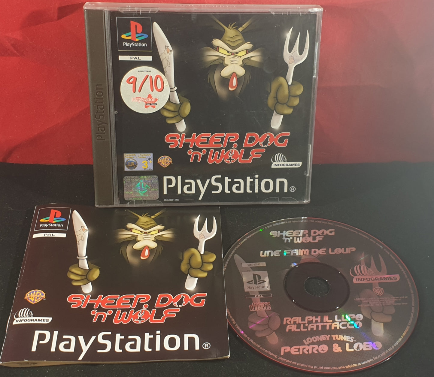 Sheep Dog 'N' Wolf Sony Playstation 1 (PS1) Game