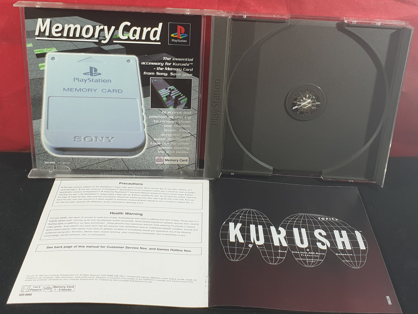 Kurushi AKA  Intelligent Qube Sony Playstation 1 (PS1) Game