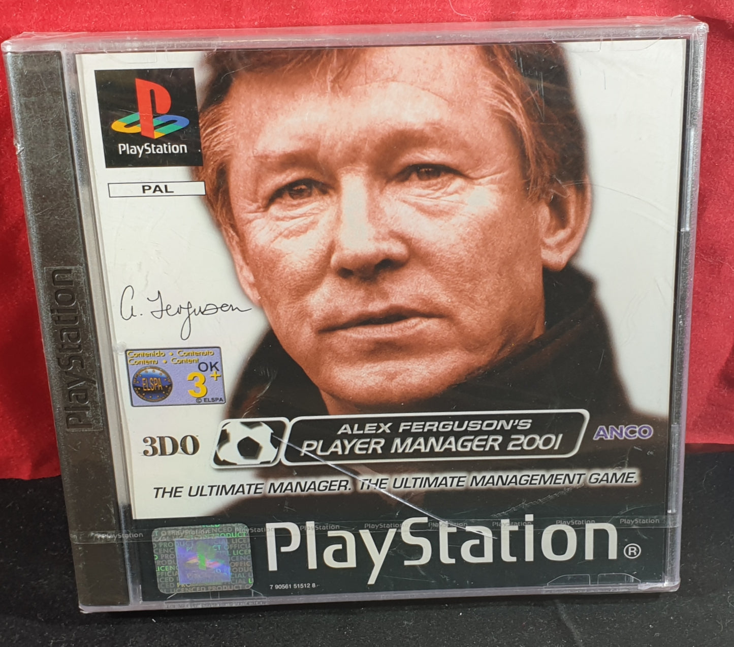 Brand New and Sealed Alex Ferguson's Player Manager 2001 Sony Playstation 1 (PS1) Game