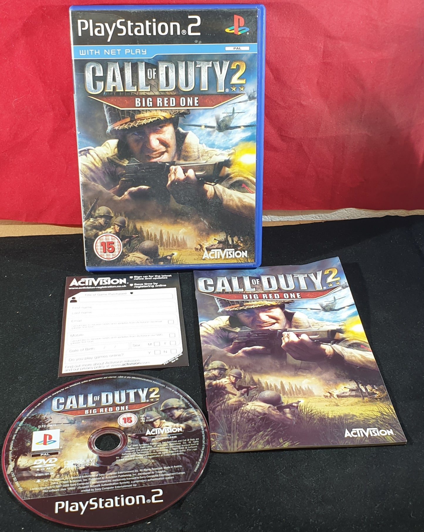 Call of Duty 2 Big Red One Sony Playstation 2 (PS2) Game