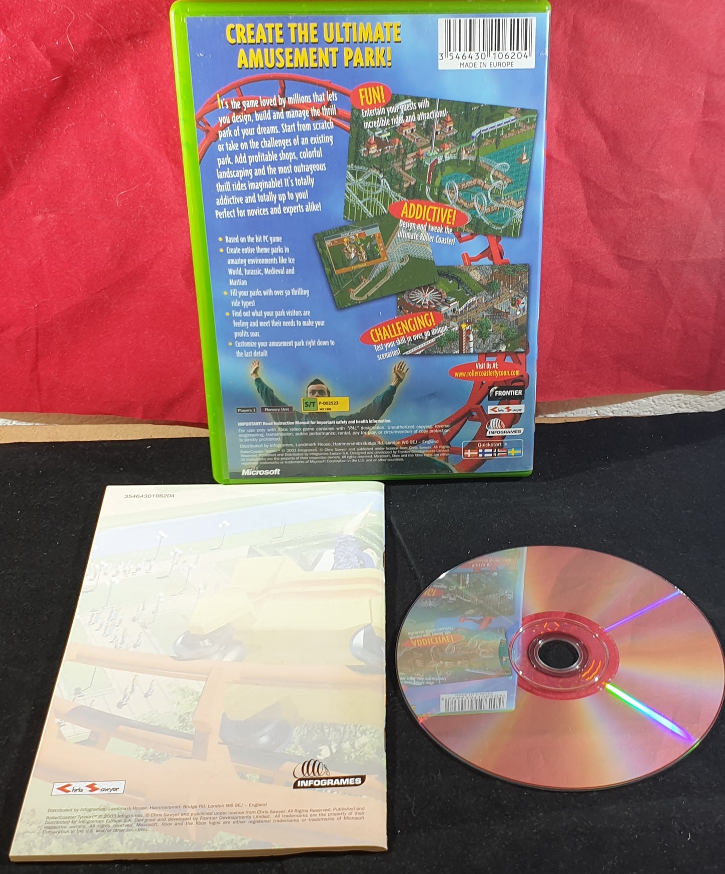 RollerCoaster Tycoon Microsoft Xbox Game
