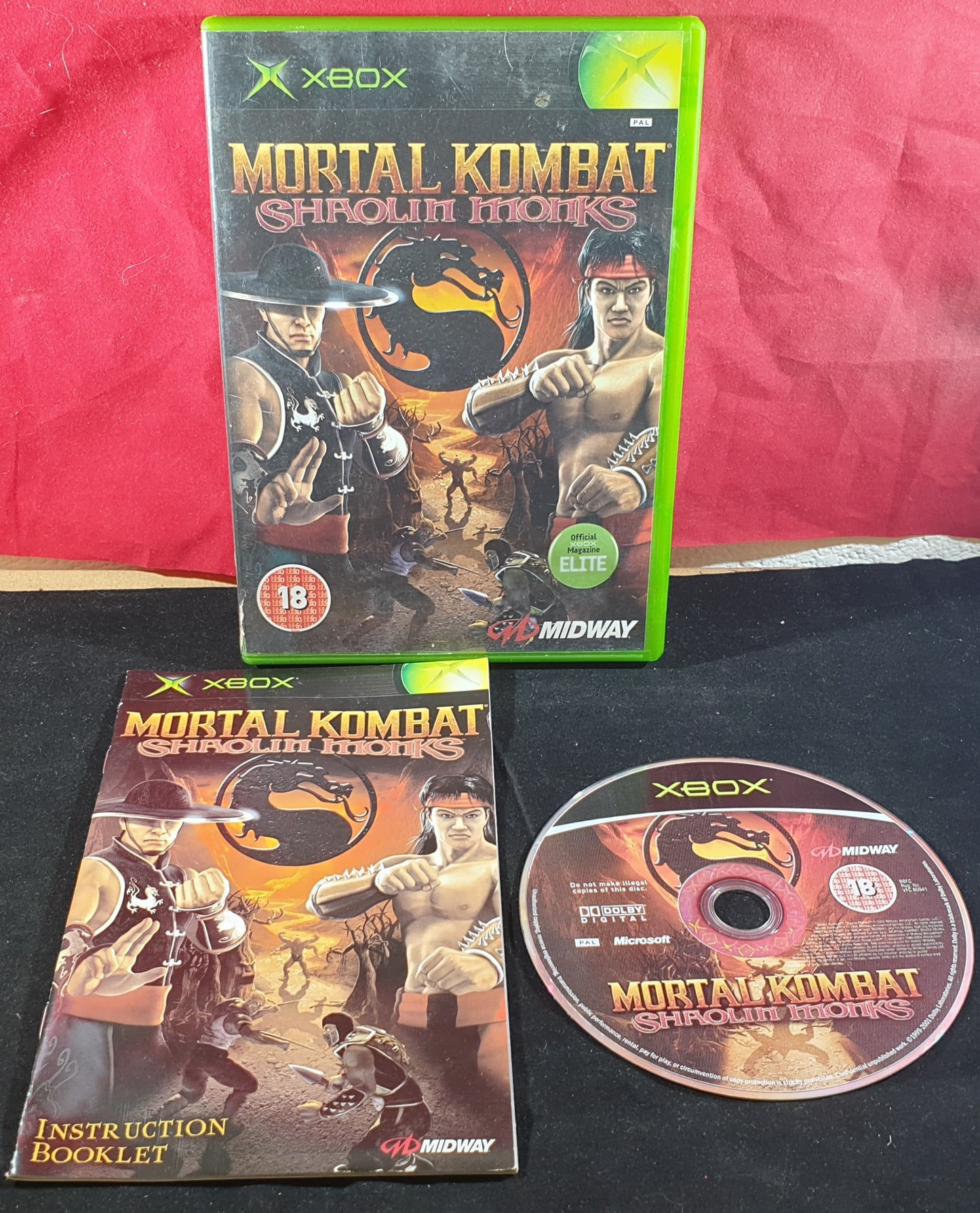 Mortal Kombat Shaolin Monks Microsoft Xbox Game