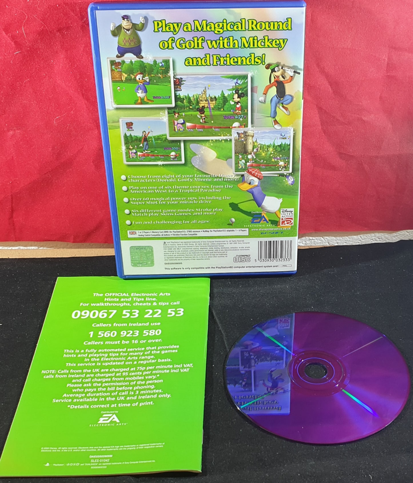 Disney Golf Sony Playstation 2 (PS2) Game