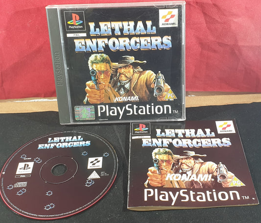 Lethal Enforcers Sony Playstation 1 (PS1) RARE Game