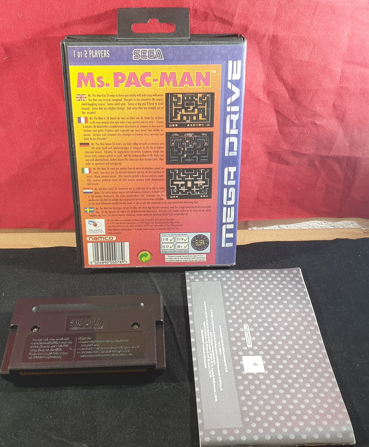 Ms. Pac-Man Sega Mega Drive Game