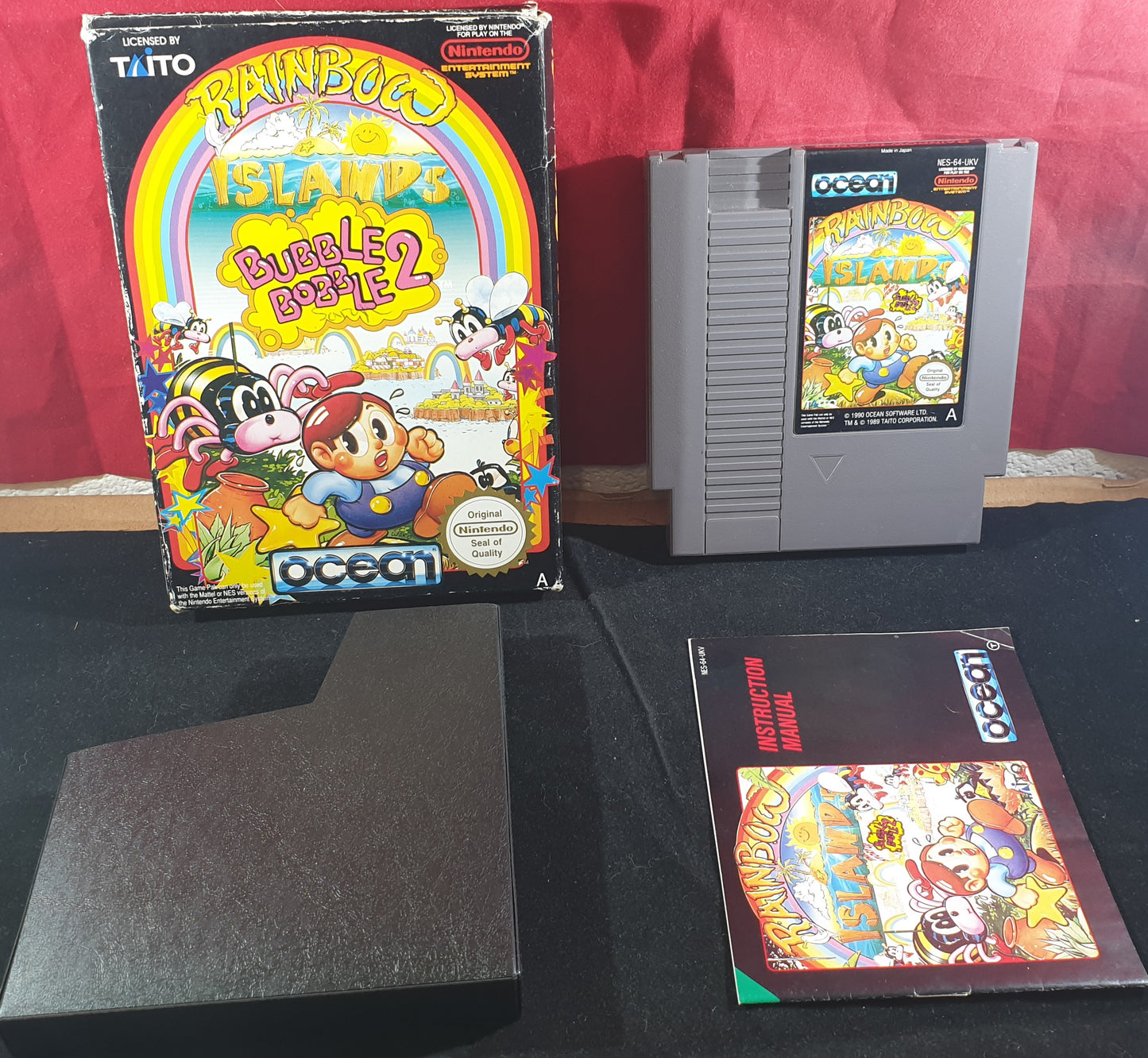 Rainbow Islands Bubble Bobble 2 Nintendo Entertainment System (NES) RARE Game
