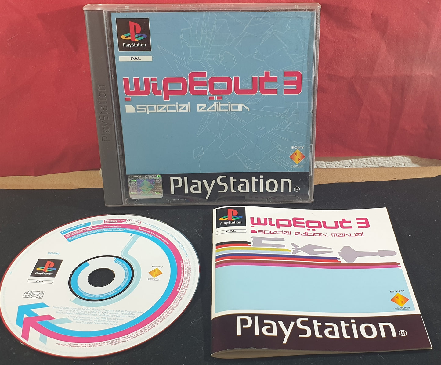 WipeOut 3 Special Edition Sony Playstation 1 (PS1) Rare Game