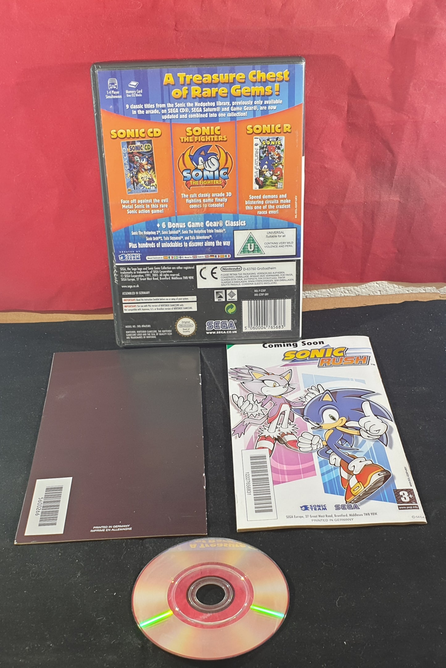 Sonic Gems Collection Nintendo GameCube RARE Game