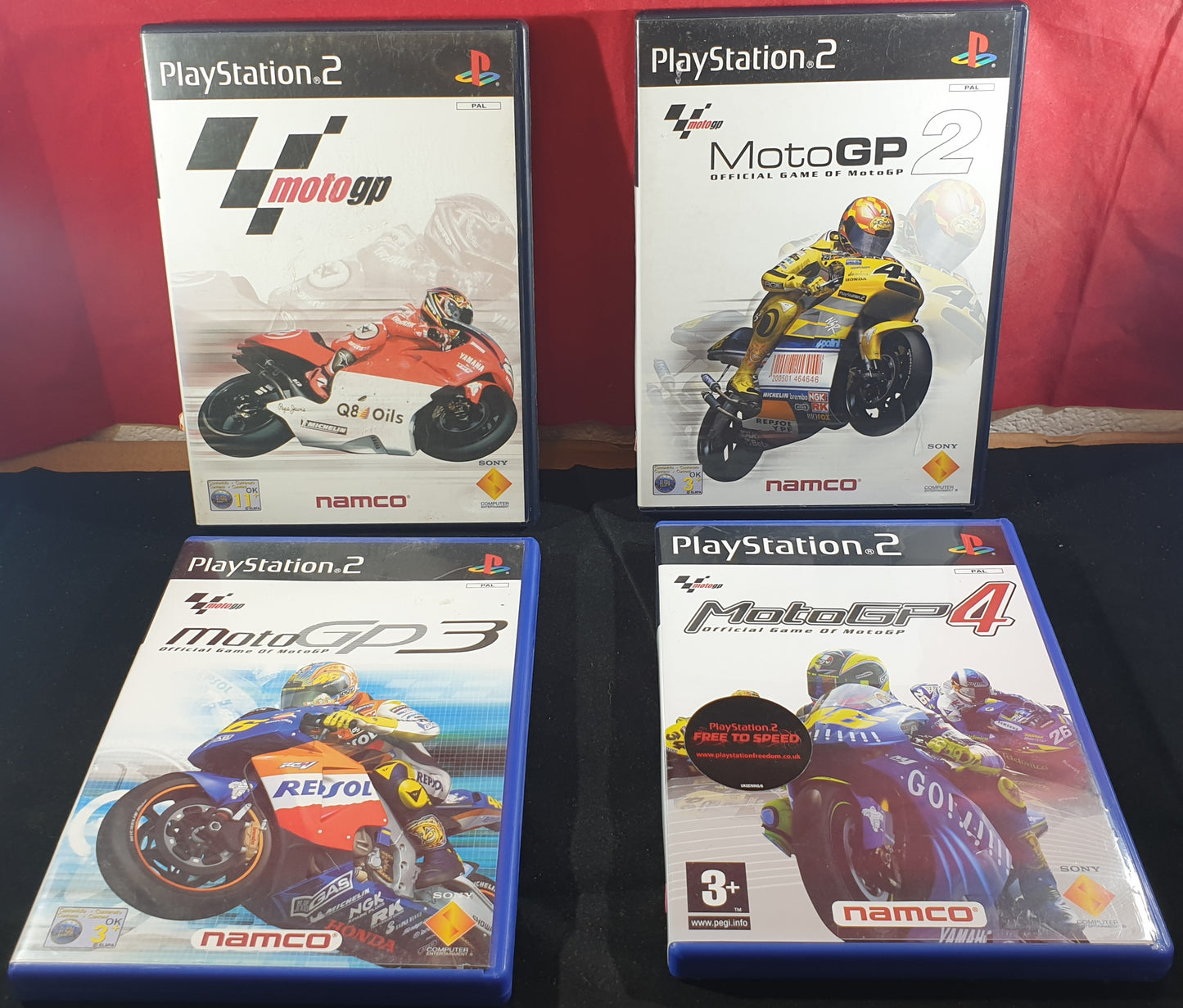 MotoGP 1 - 4 Sony Playstation 2 (PS2) Game Bundle