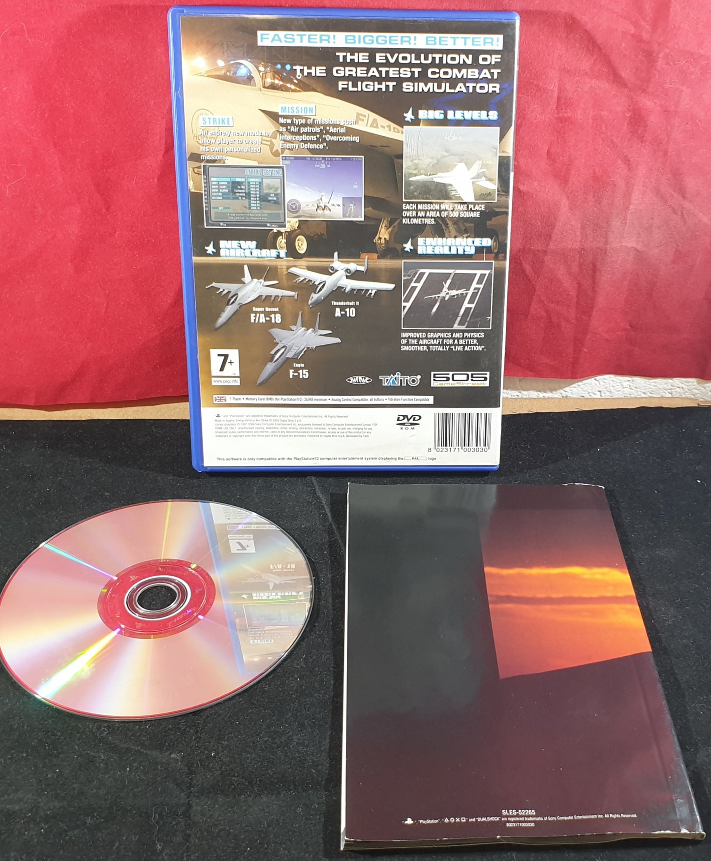 Energy Airforce Aim Strike Sony Playstation 2 (PS2) RARE Game
