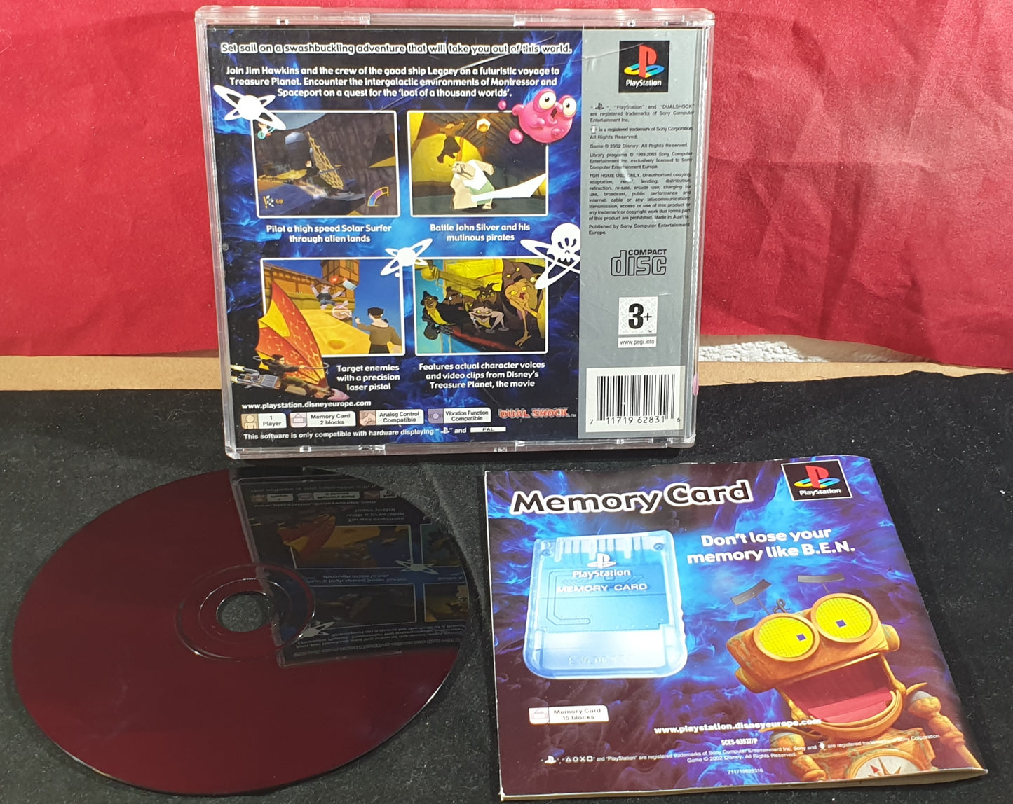 Disney's Treasure Planet Platinum Sony Playstation 1 (PS1) Game