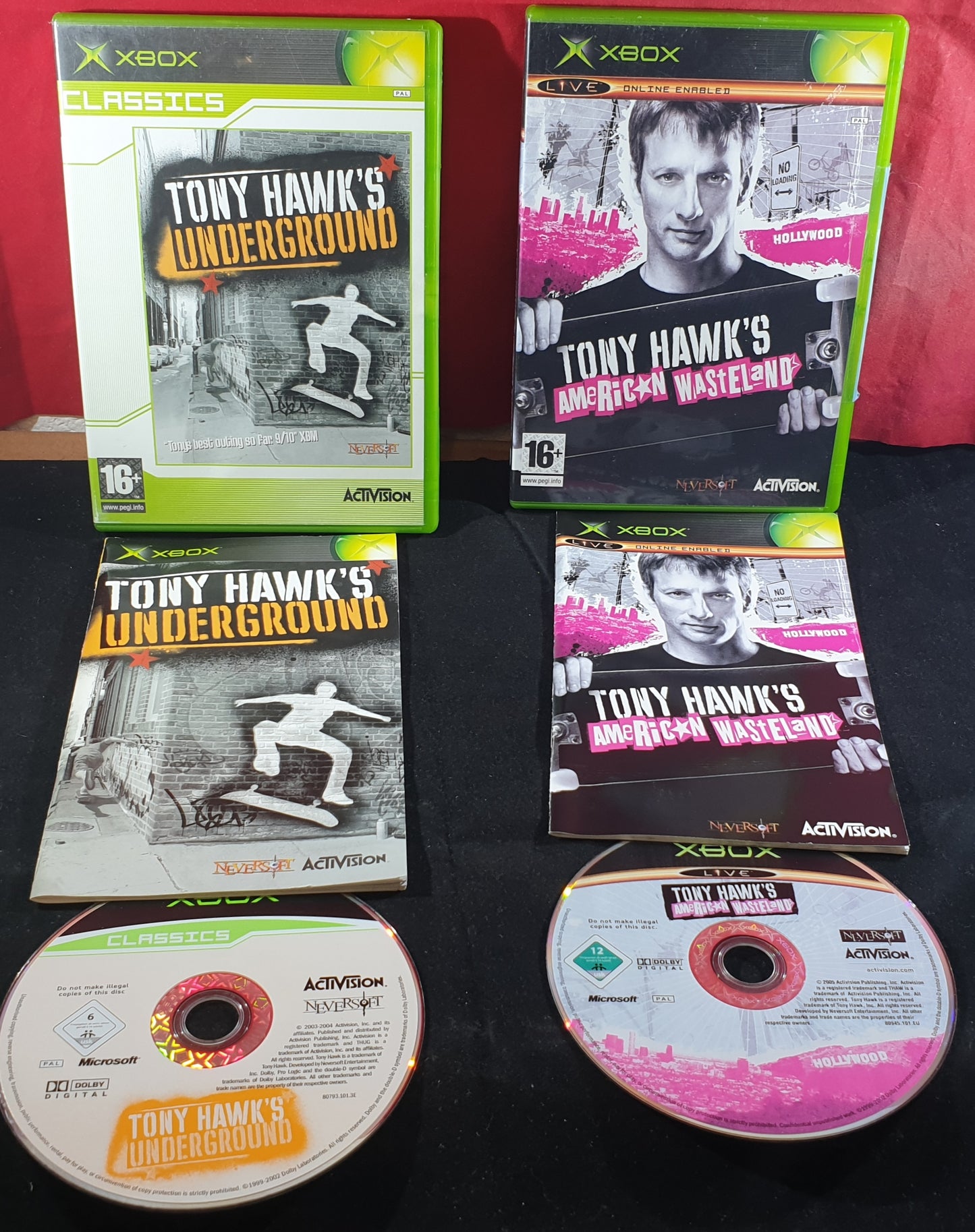 Tony Hawk's American Wasteland & Underground Microsoft Xbox Game Bundle