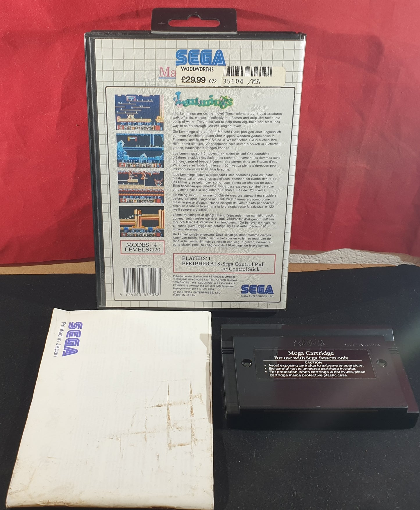 Lemmings Sega Master System Game