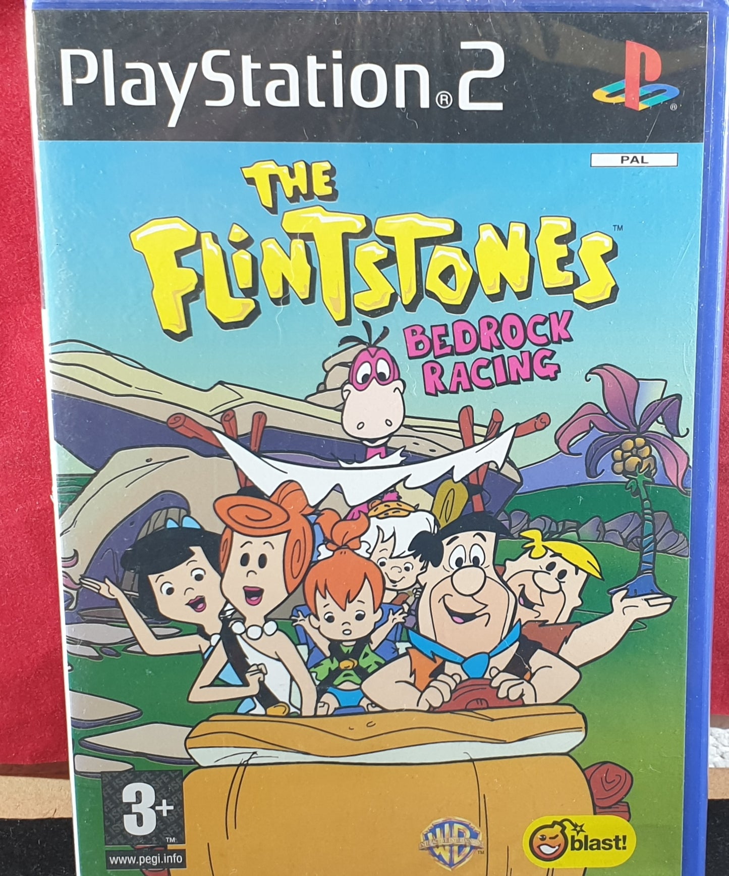 Brand New and Sealed The Flintstones Bedrock Racing Sony Playstation 2 (PS2) Game
