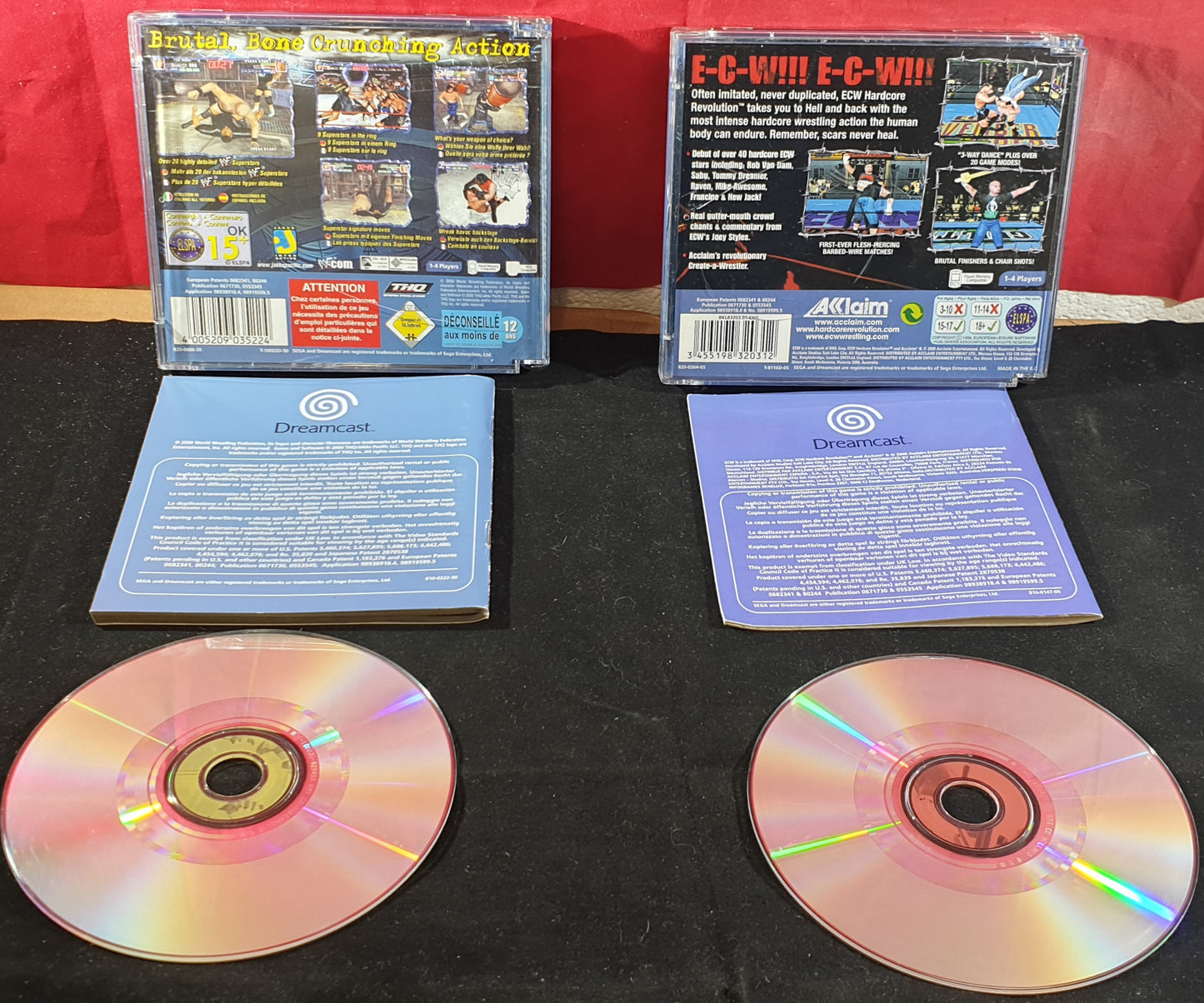 ECW Hardcore Revolution & WWF Royal Rumble Sega Dreamcast Game Bundle