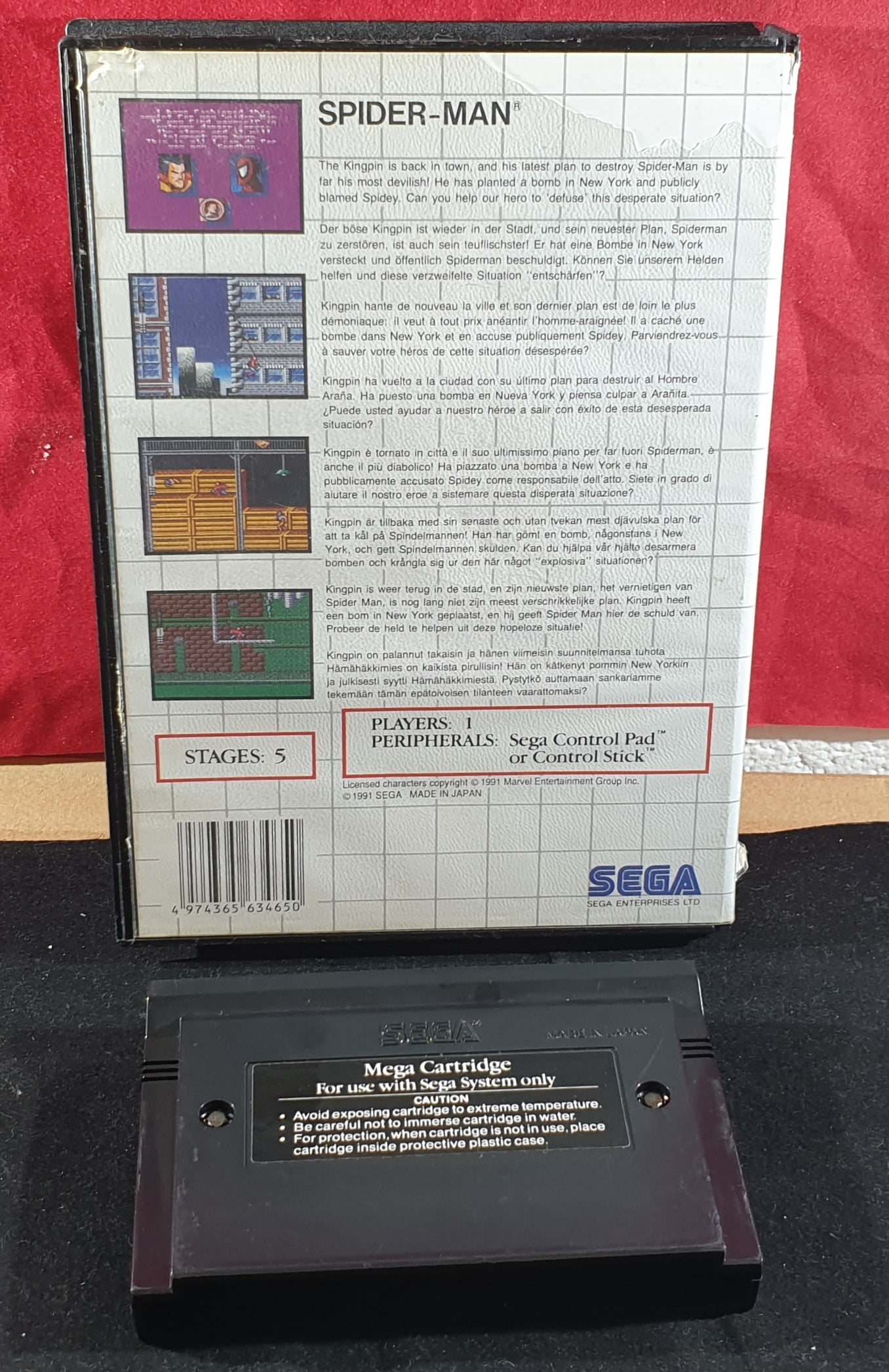 Spider-Man Sega Master System Game