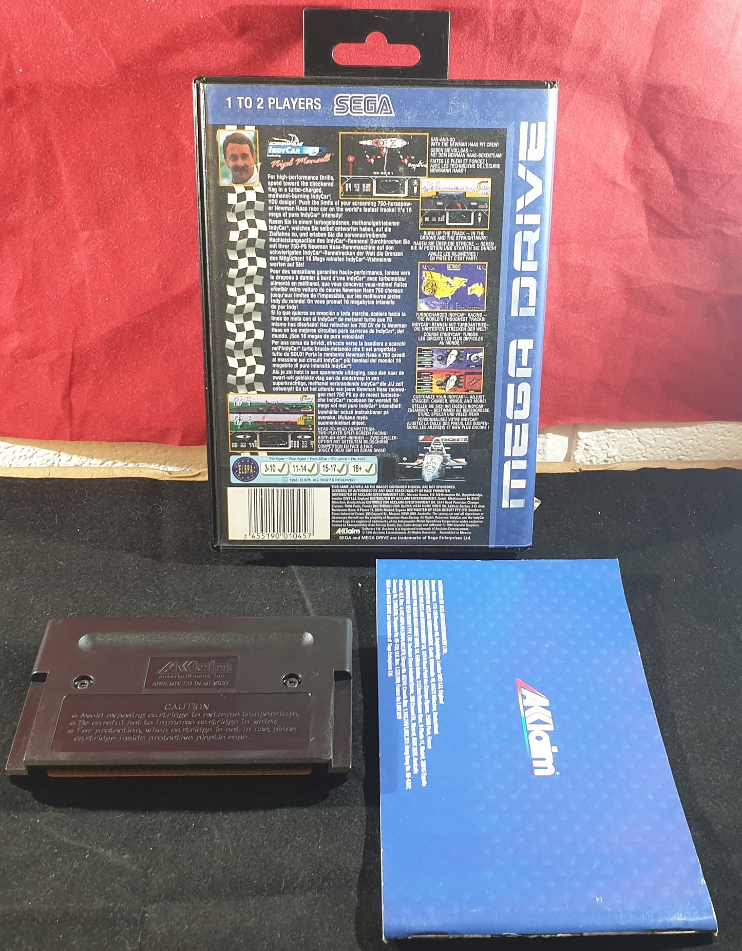 Newman Haas Indy Car Featuring Nigel Mansell Sega Mega Drive Game