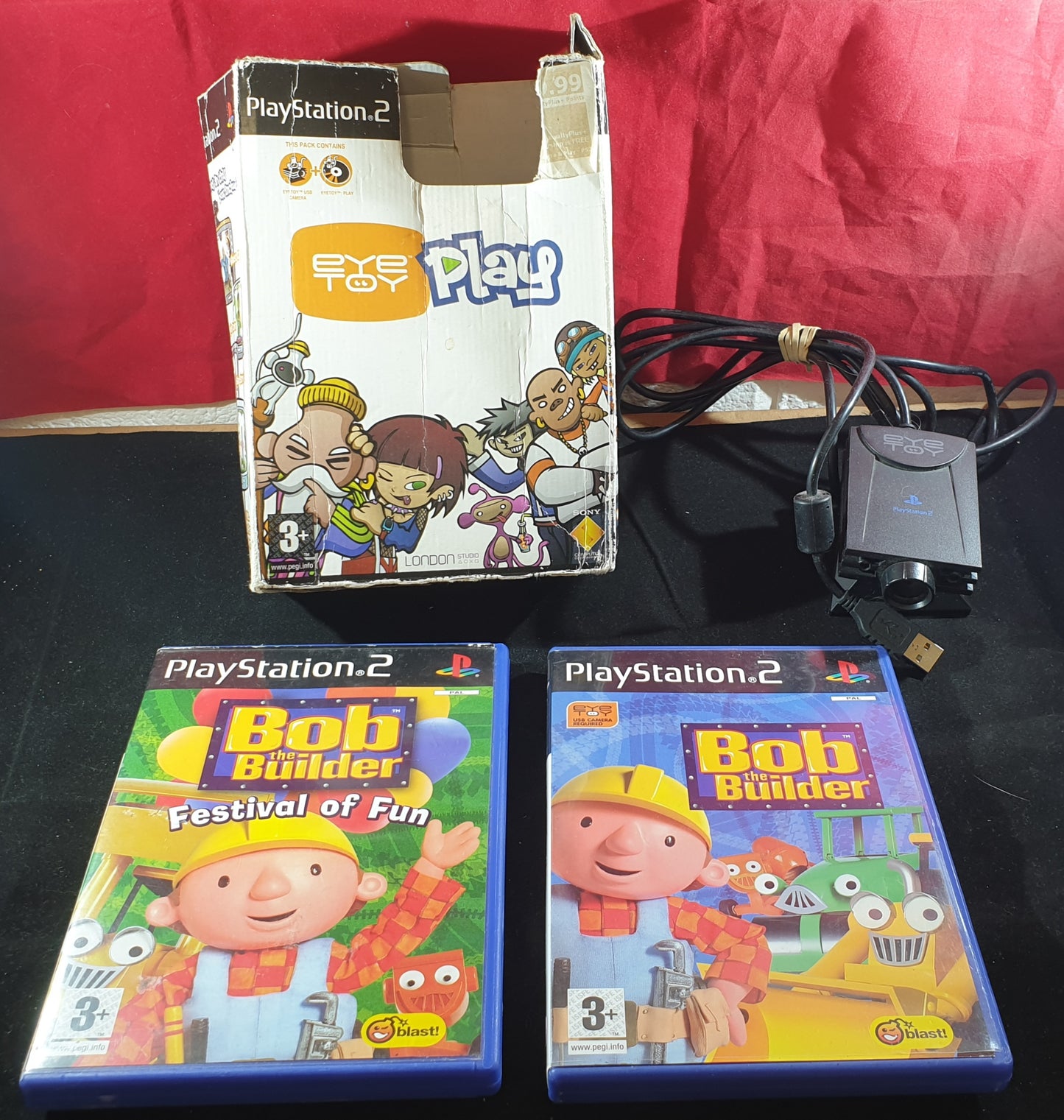 Boxed Eyetoy Camera Accessory with Bob the Builder & Festival of Fun Games Sony Playstation 2 (PS2)