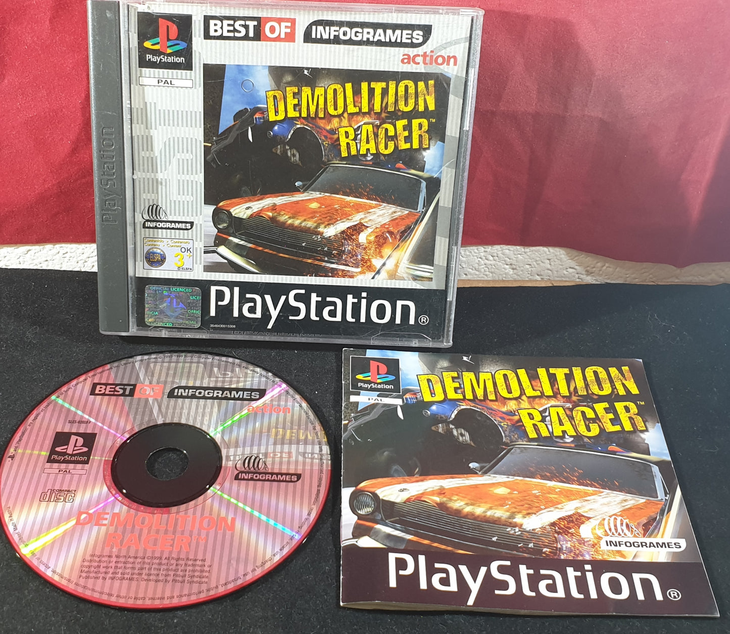 Demolition Racer Best of Infrograms Sony Playstation 1 (PS1) Game