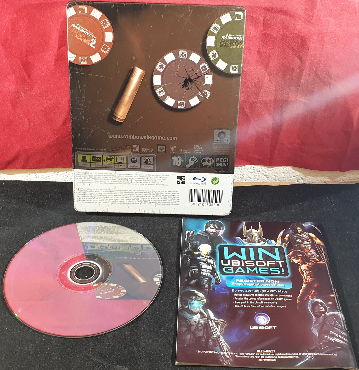 Tom Clancy's  Rainbow Six Vegas 2 Steel Case Sony Playstation 3 (PS3) Game