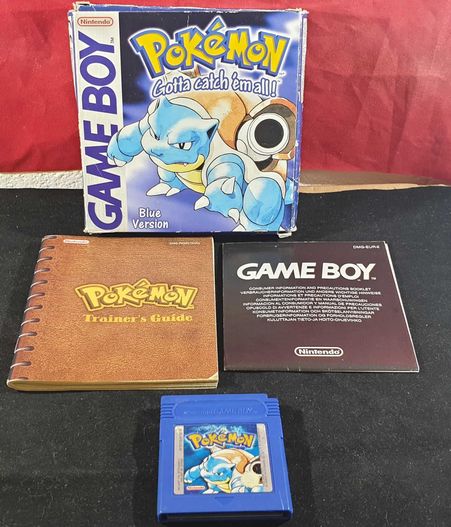 Pokemon Blue Nintendo Game Boy Game