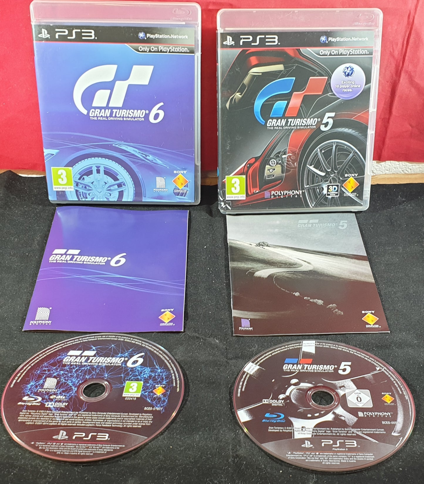 Gran Turismo 5 & 6 Sony Playstation 3 (PS3) Game Bundle