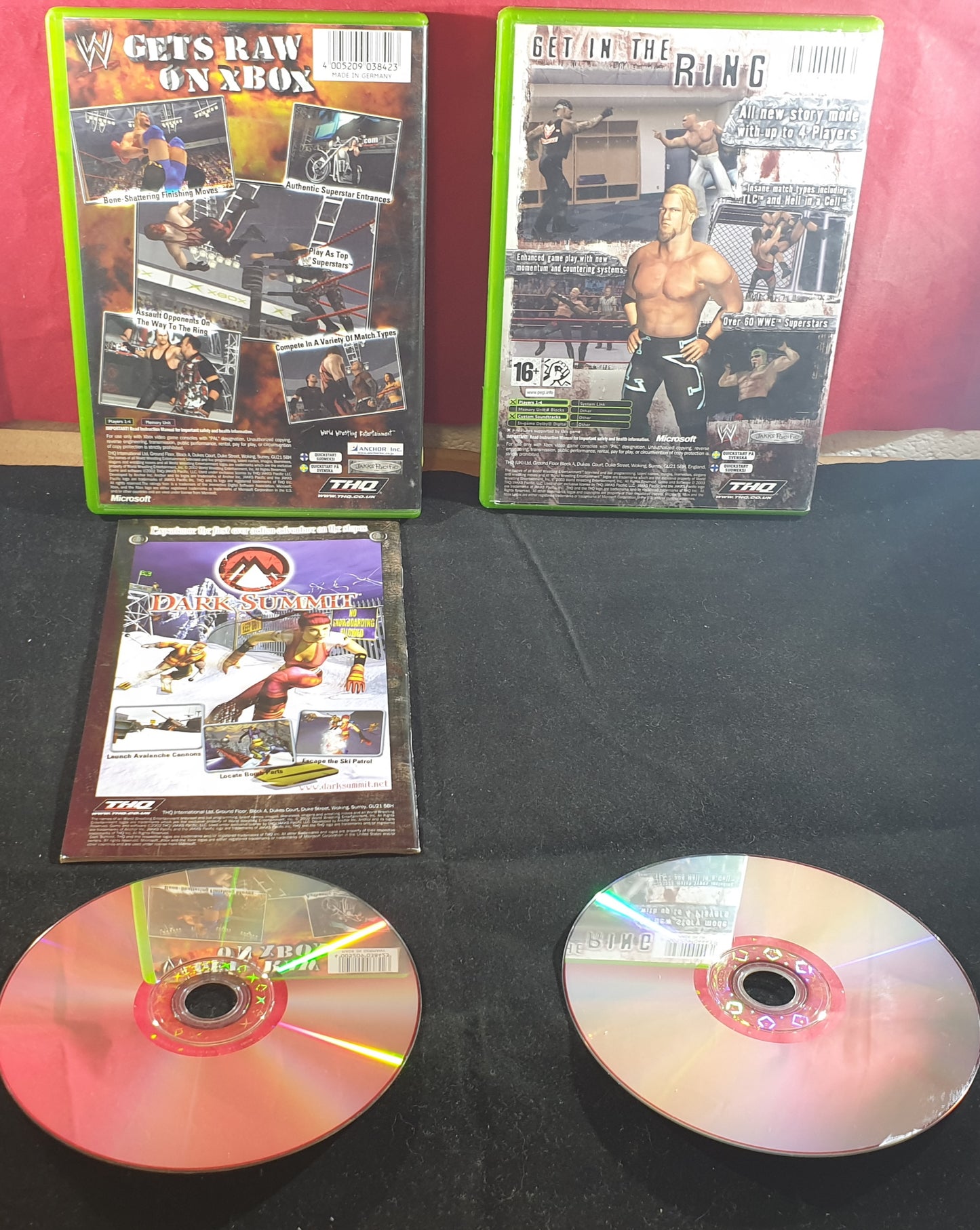WWE Raw 1 & 2 Microsoft Xbox Game Bundle