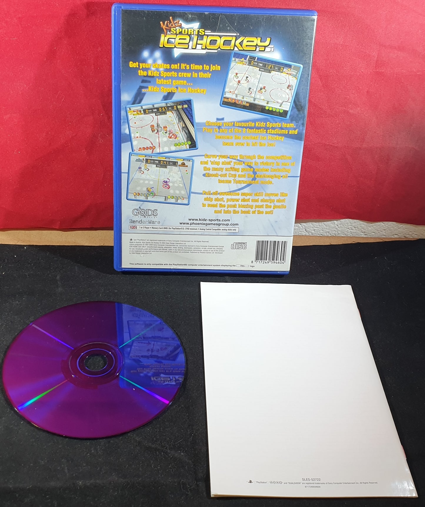 Kidz Sports Ice Hockey Sony Playstation 2 (PS2) Game