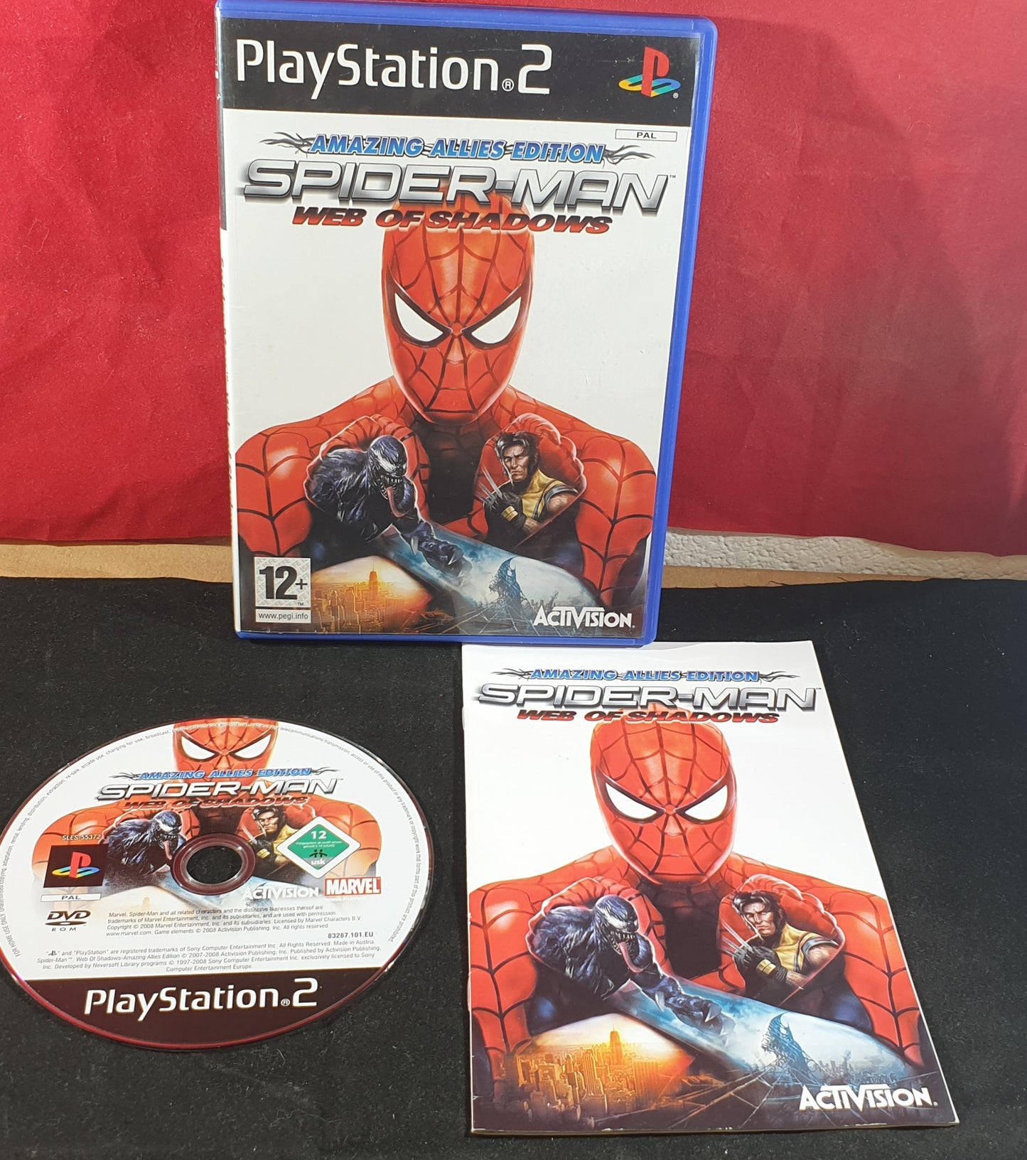Spider-Man Web of Shadows Amazing Allies Edition Sony Playstation 2 (PS2) Game