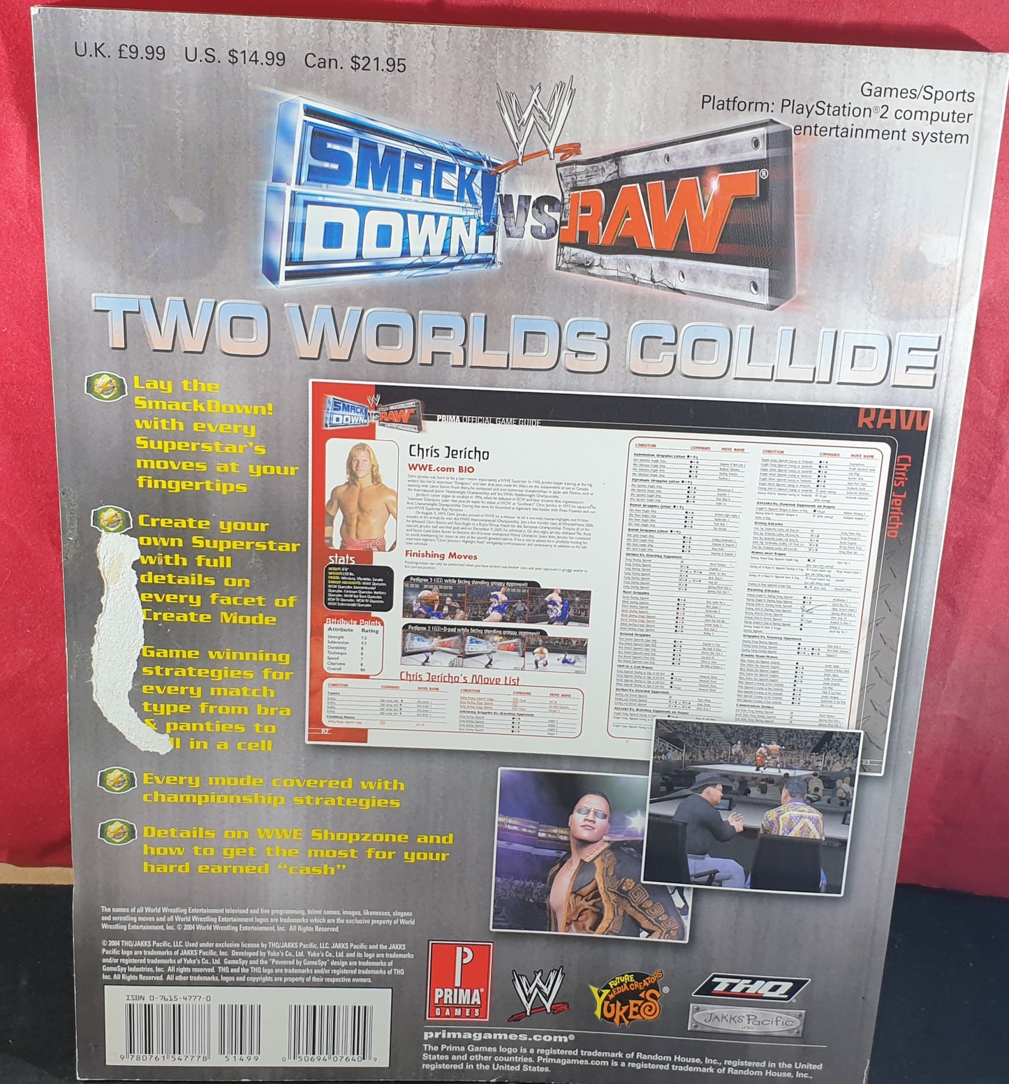 WWE Smackdown Vs Raw Official Strategy Guide Book