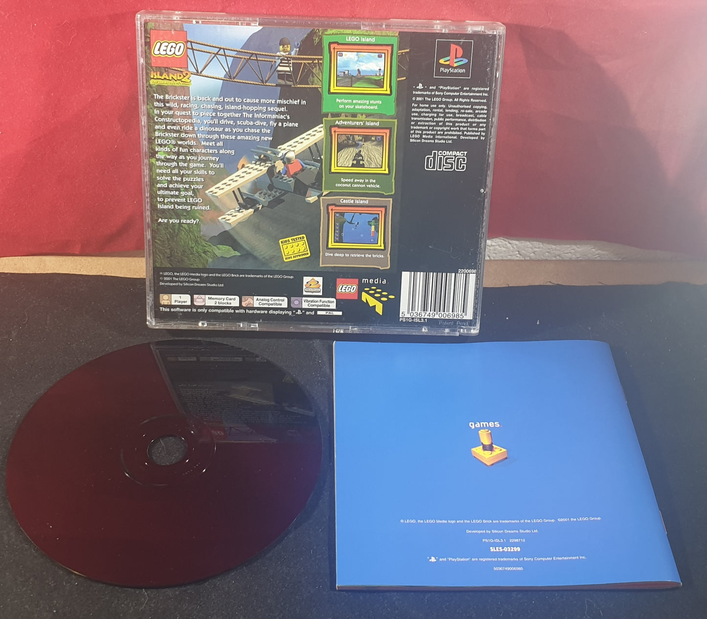 Lego Island 2 Sony Playstation 1 (PS1) Game