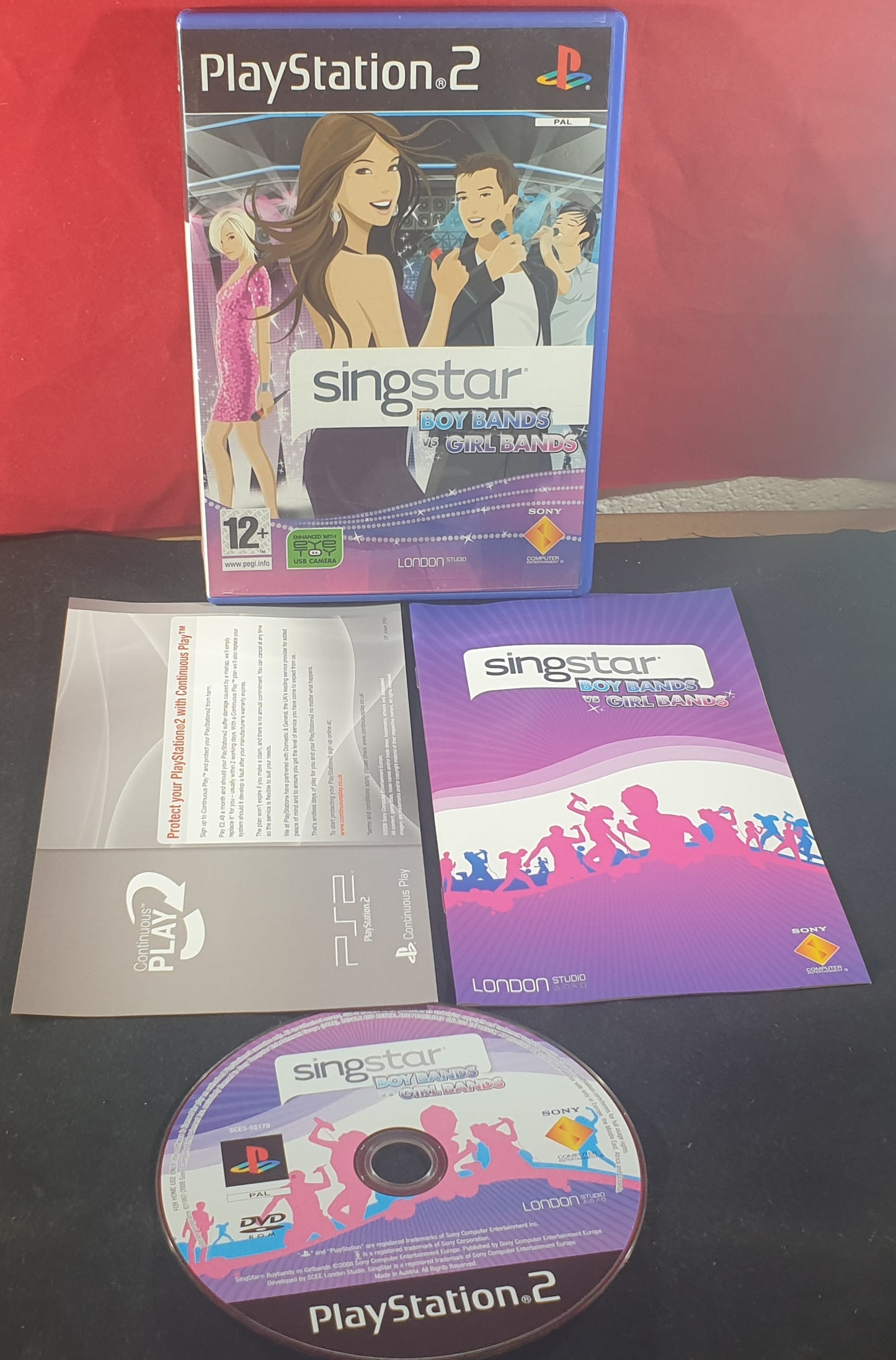 Singstar Boy Bands Vs Girl Bands Sony Playstation 2 (PS2) Game
