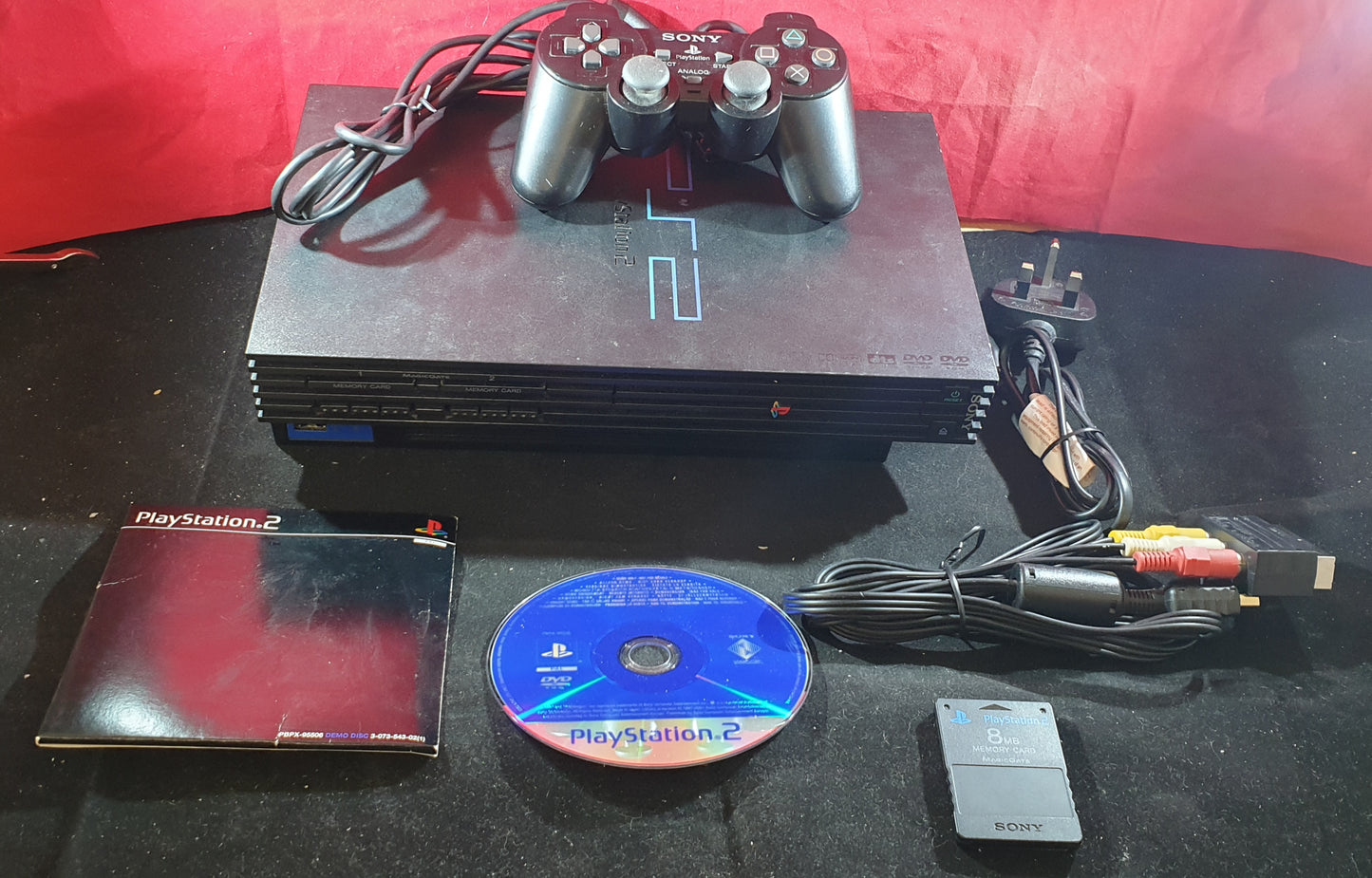 Boxed Sony Playstation 2 (PS2) SCPH 39003 Console with 8 MB Memory Card & Demo Disco