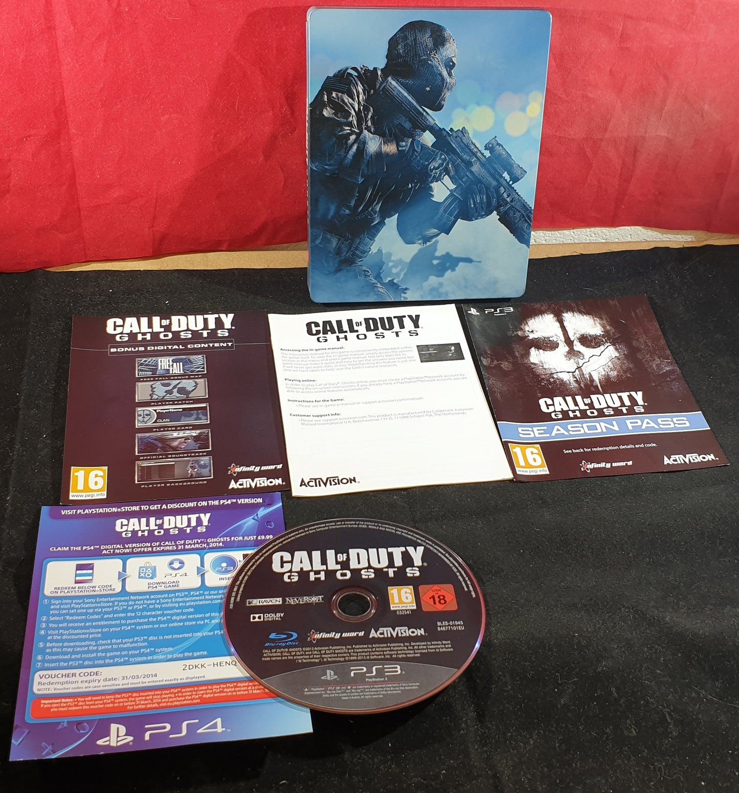 Call of Duty Ghosts Steel Case Sony Playstation 3 (PS3) Game