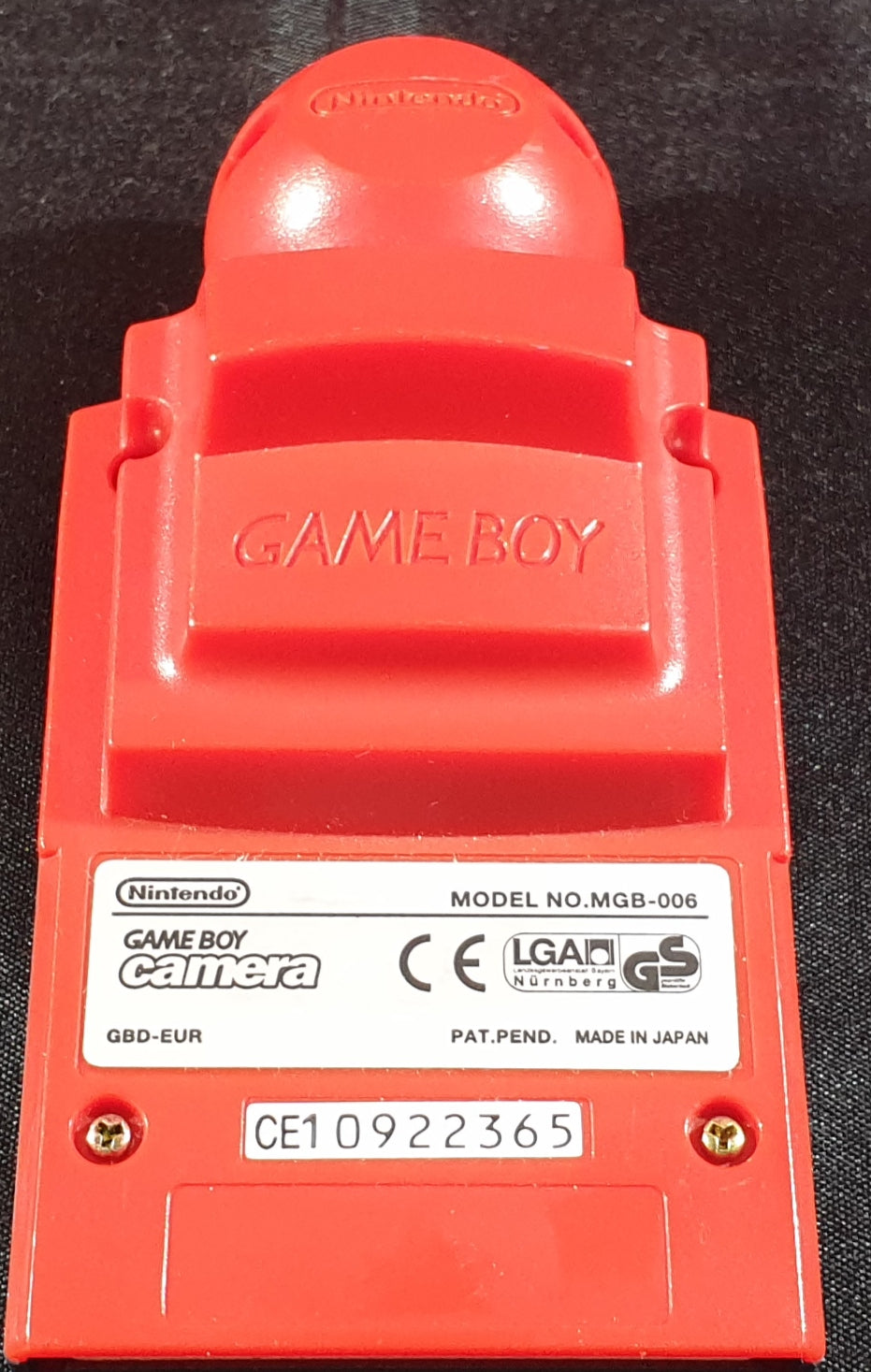 Red Nintendo Game Boy Camera Accessory