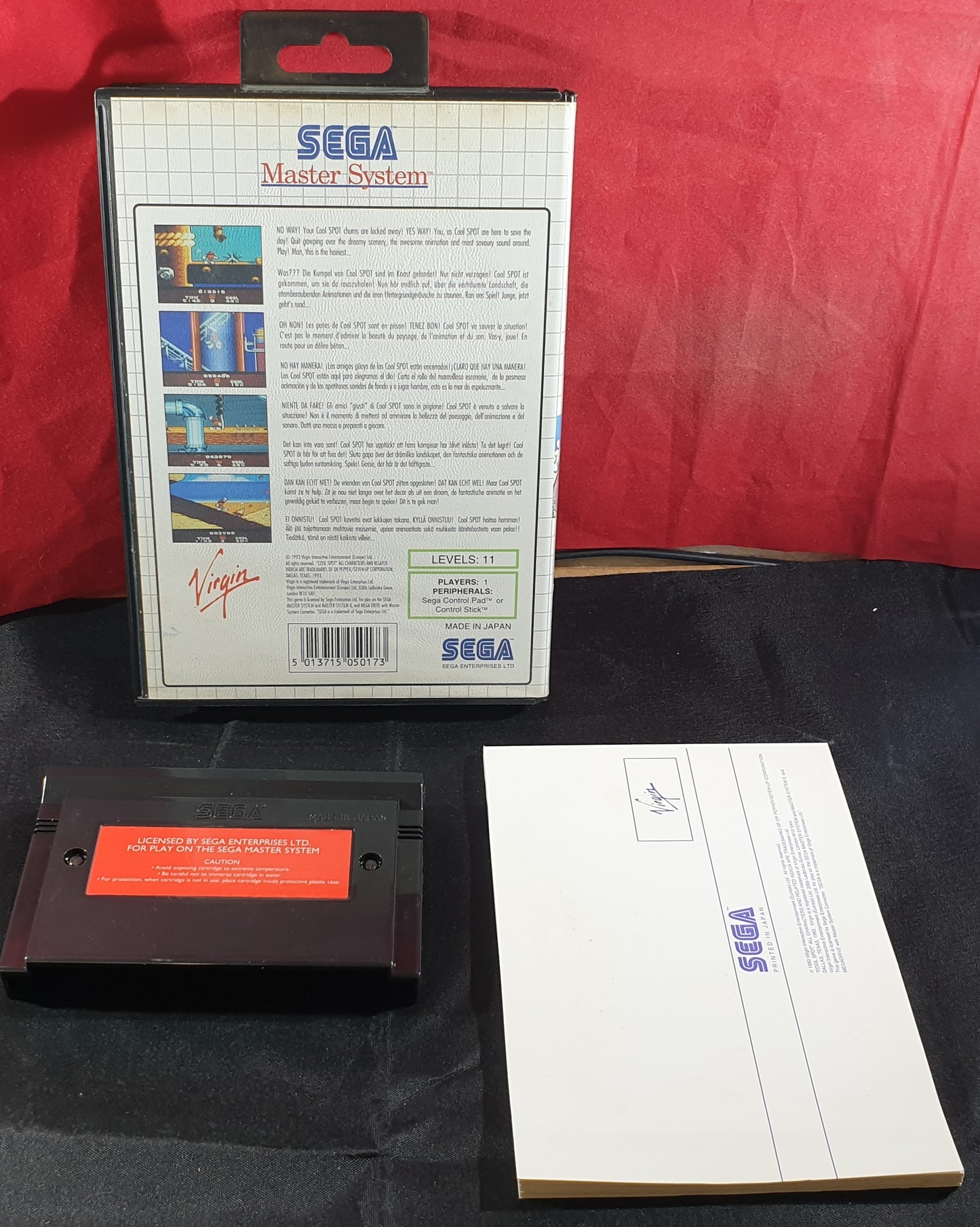 Cool Spot Sega Master System Game
