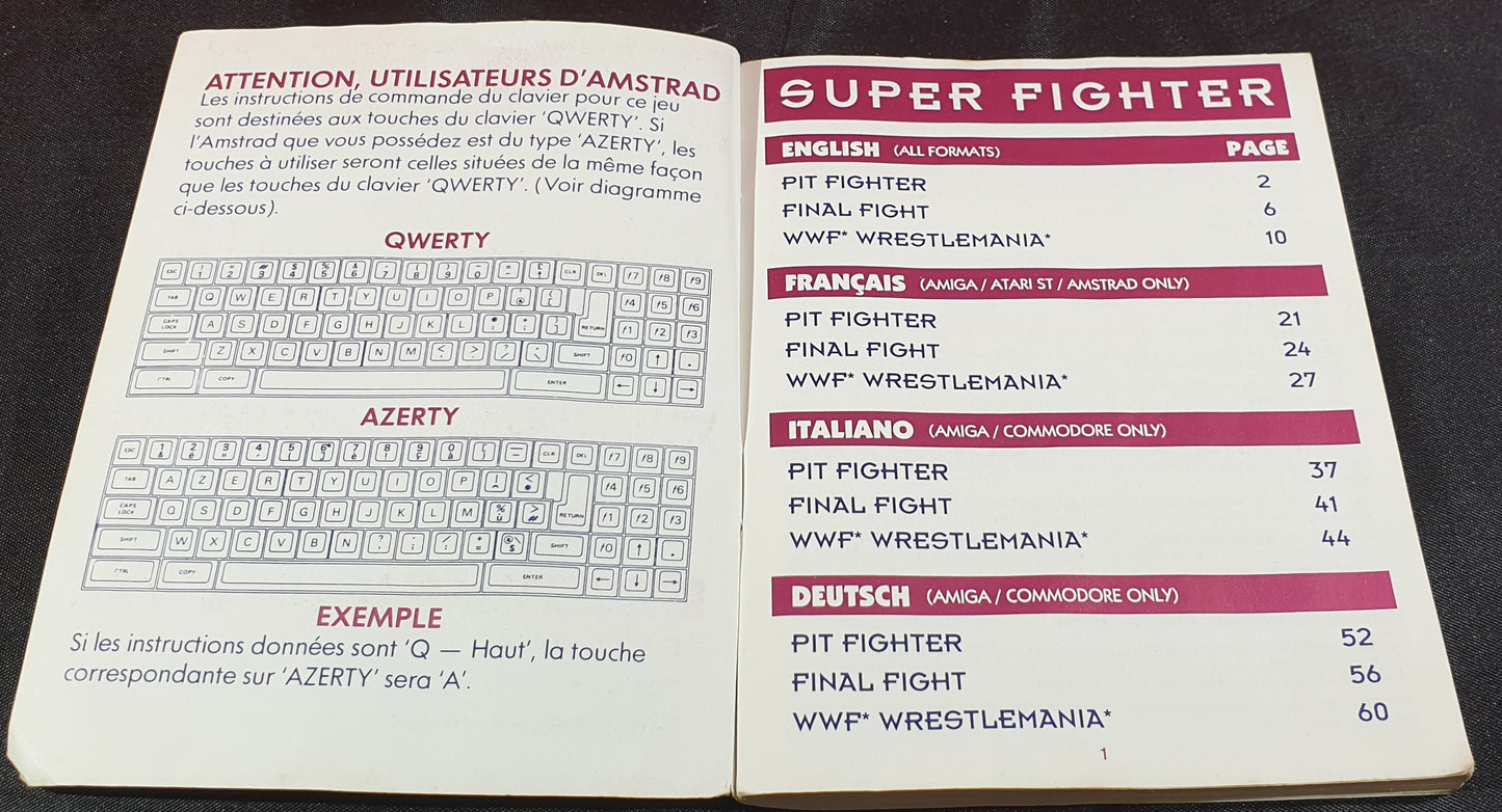 Super Fighter Amiga Ultra RARE Game