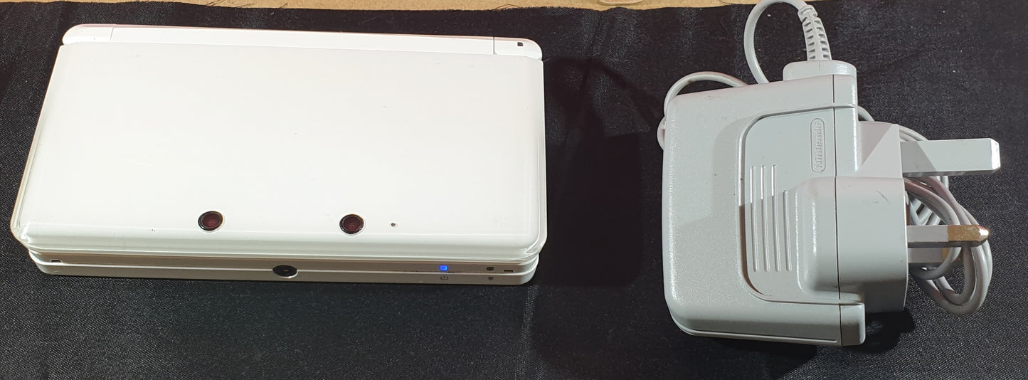 Nintendo 3DS White Console with Official Charger