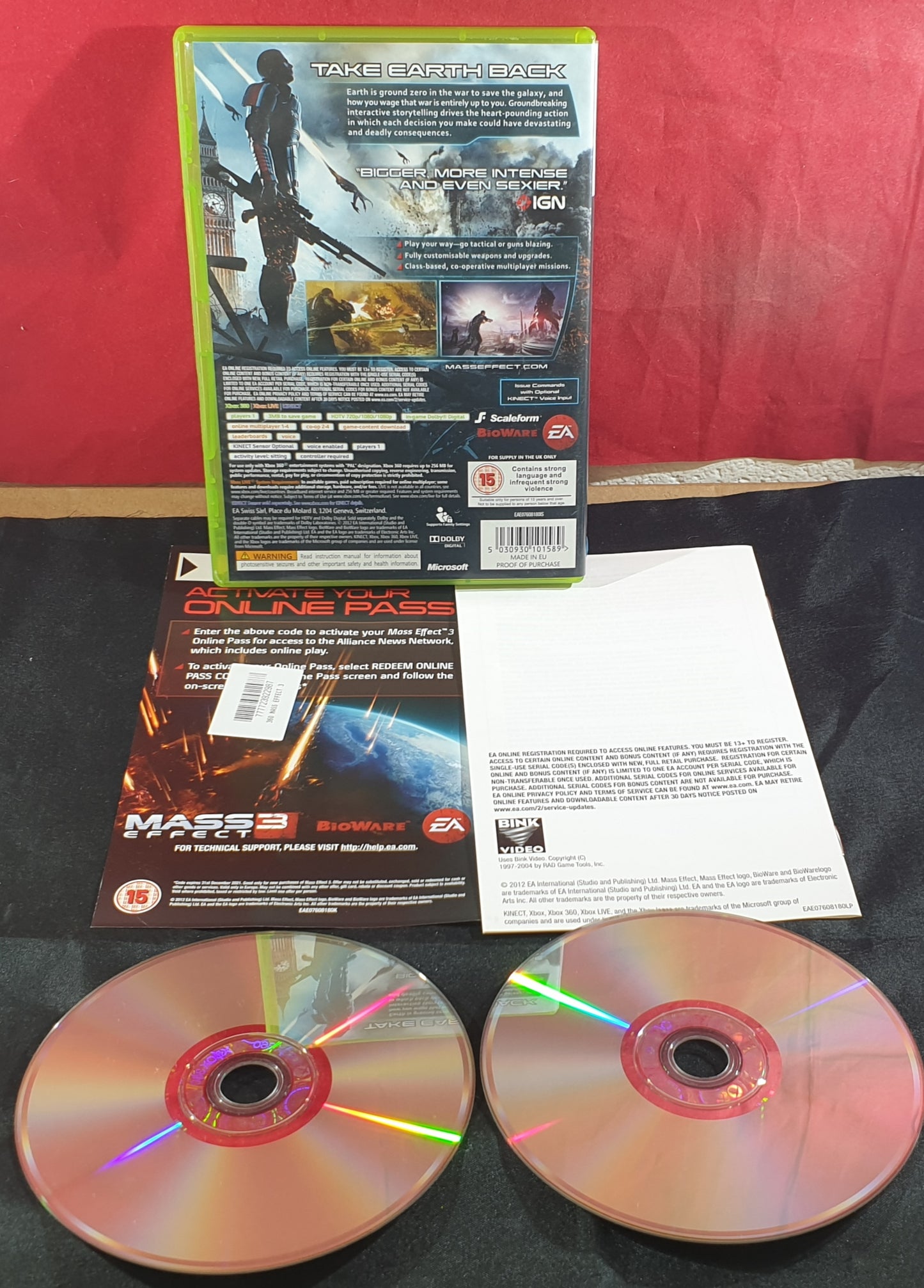 Mass Effect 3 Microsoft Xbox 360 Game
