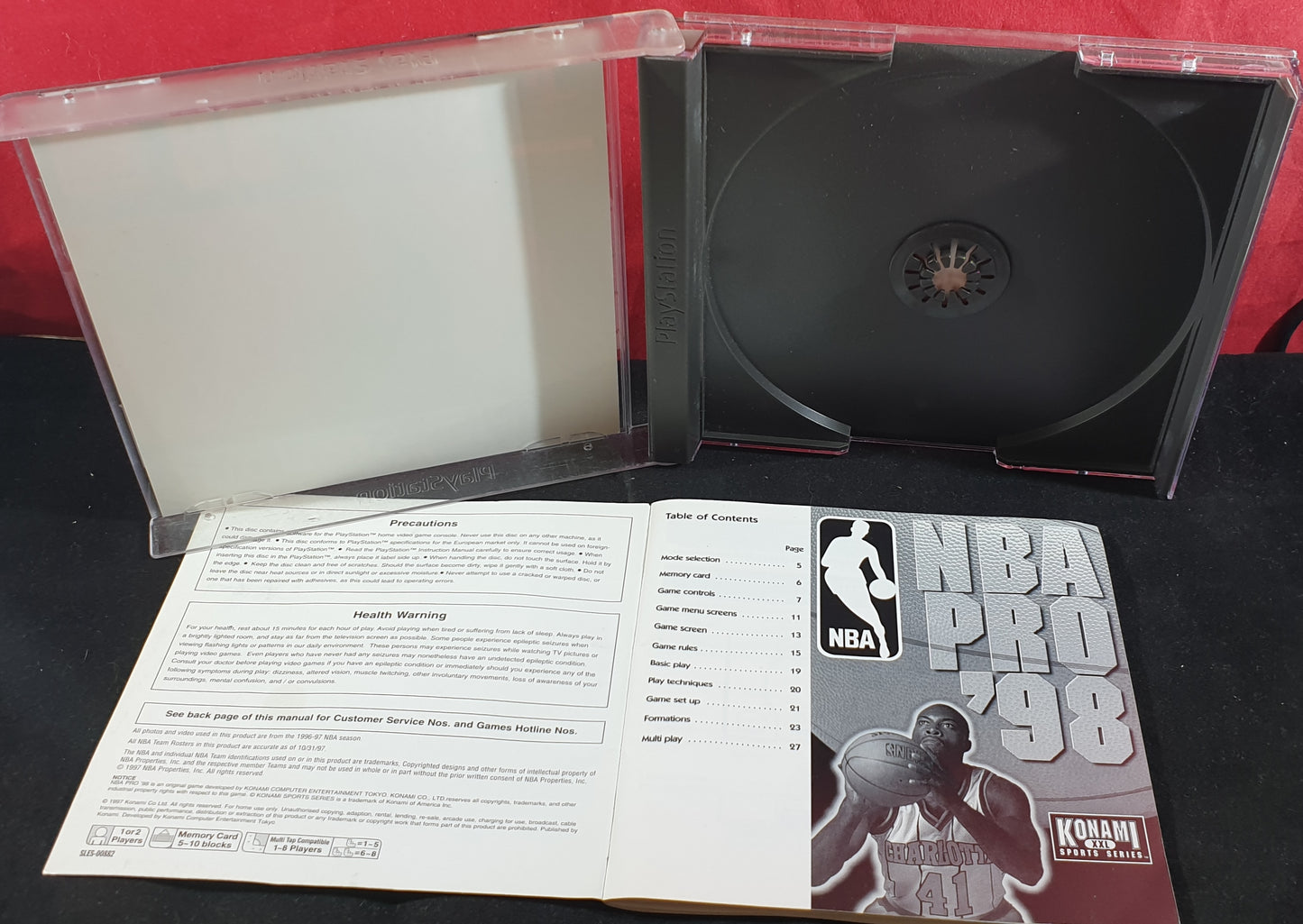 NBA Pro 98 Sony Playstation 1 (PS1) Game