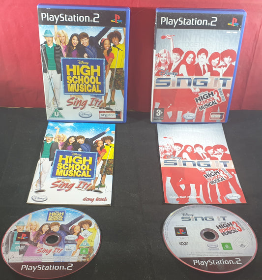 Disney Sing It High School Musical & High School Musical 3 Sony Playstation 2 (PS2) Game Bundle