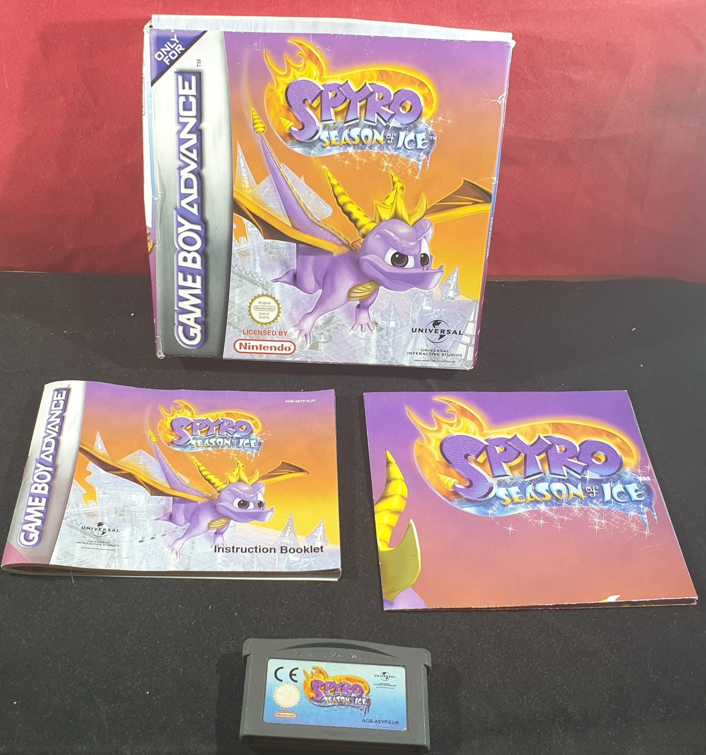 Spyro Season of Ice with Poster Game Boy Advance Game